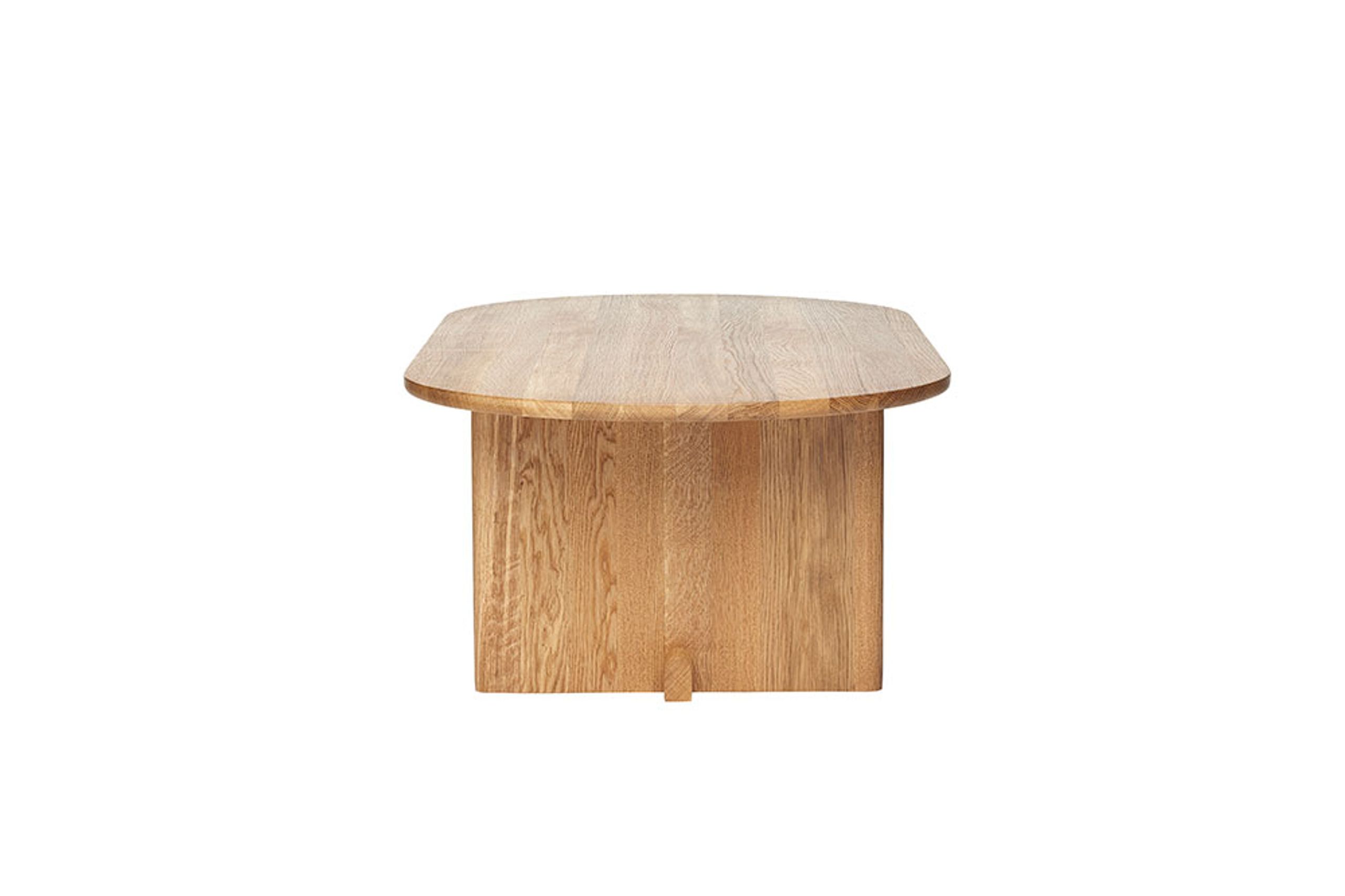 Fogia - Tavolino da caffè - Koku / Oval - Small - Lacquered Oak