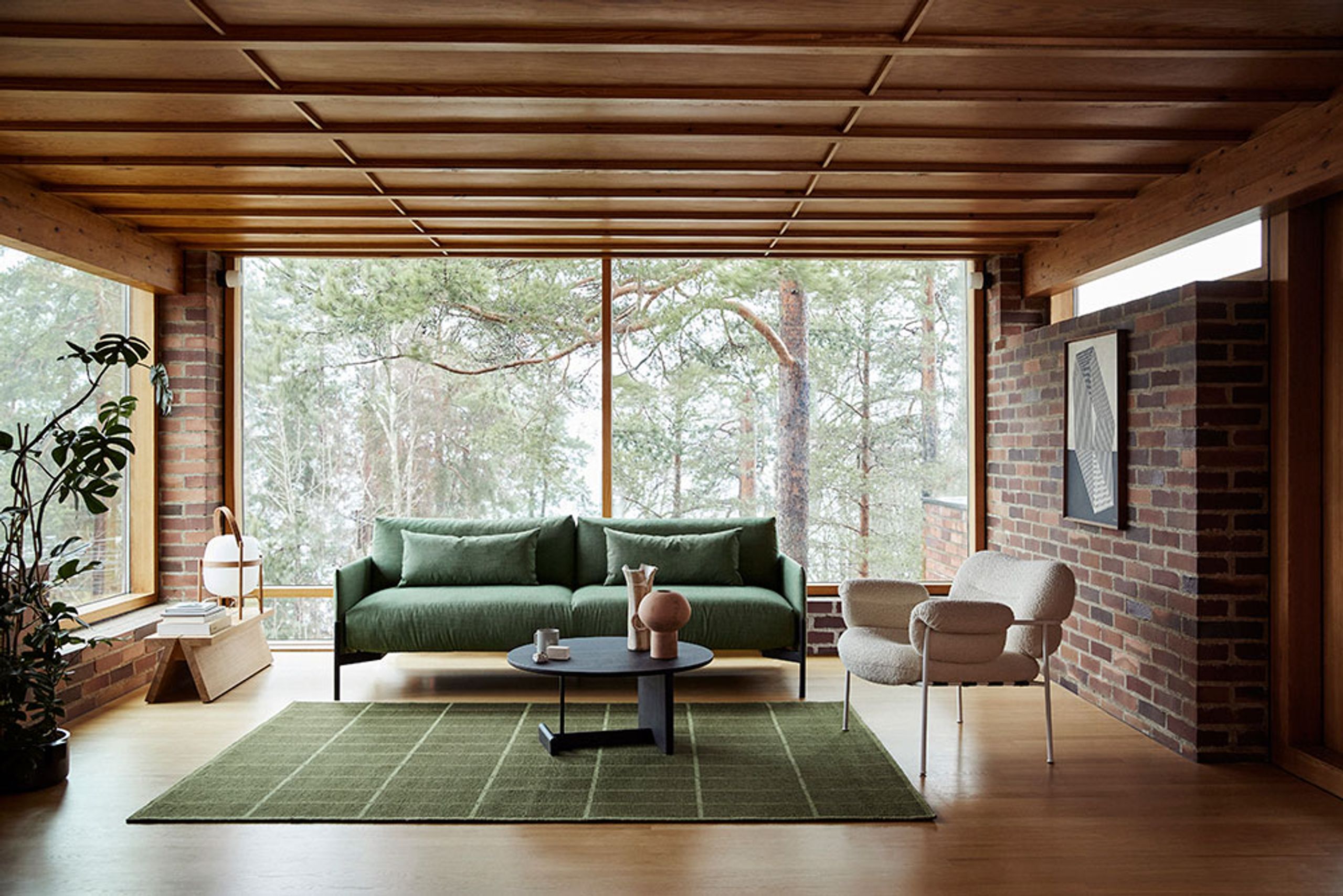 Fogia - Coffee table - Koku / Round - Large - Lacquered Oak