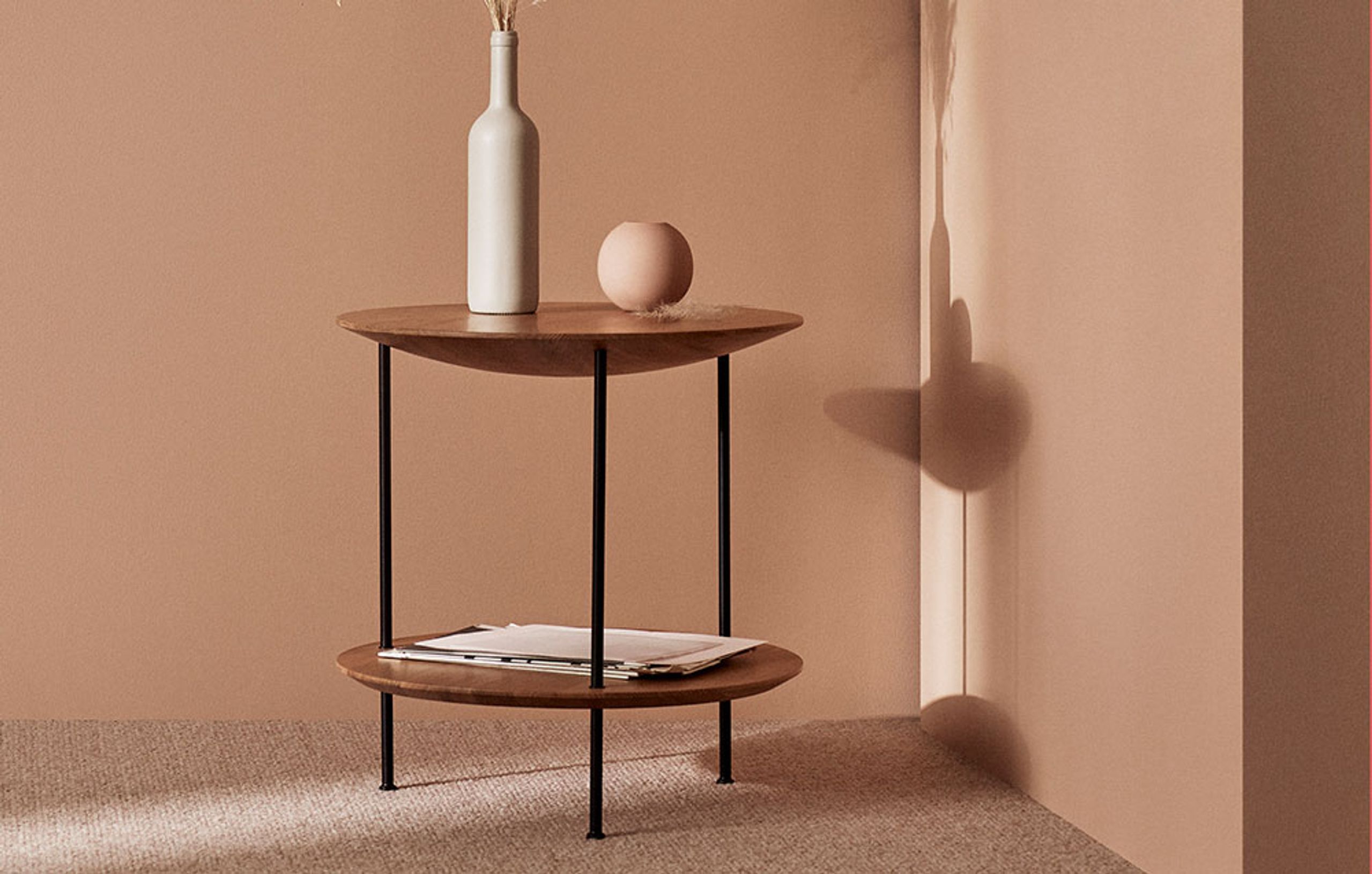 Fogia - Couchtisch - Pastille - Black Oak / Matte Black