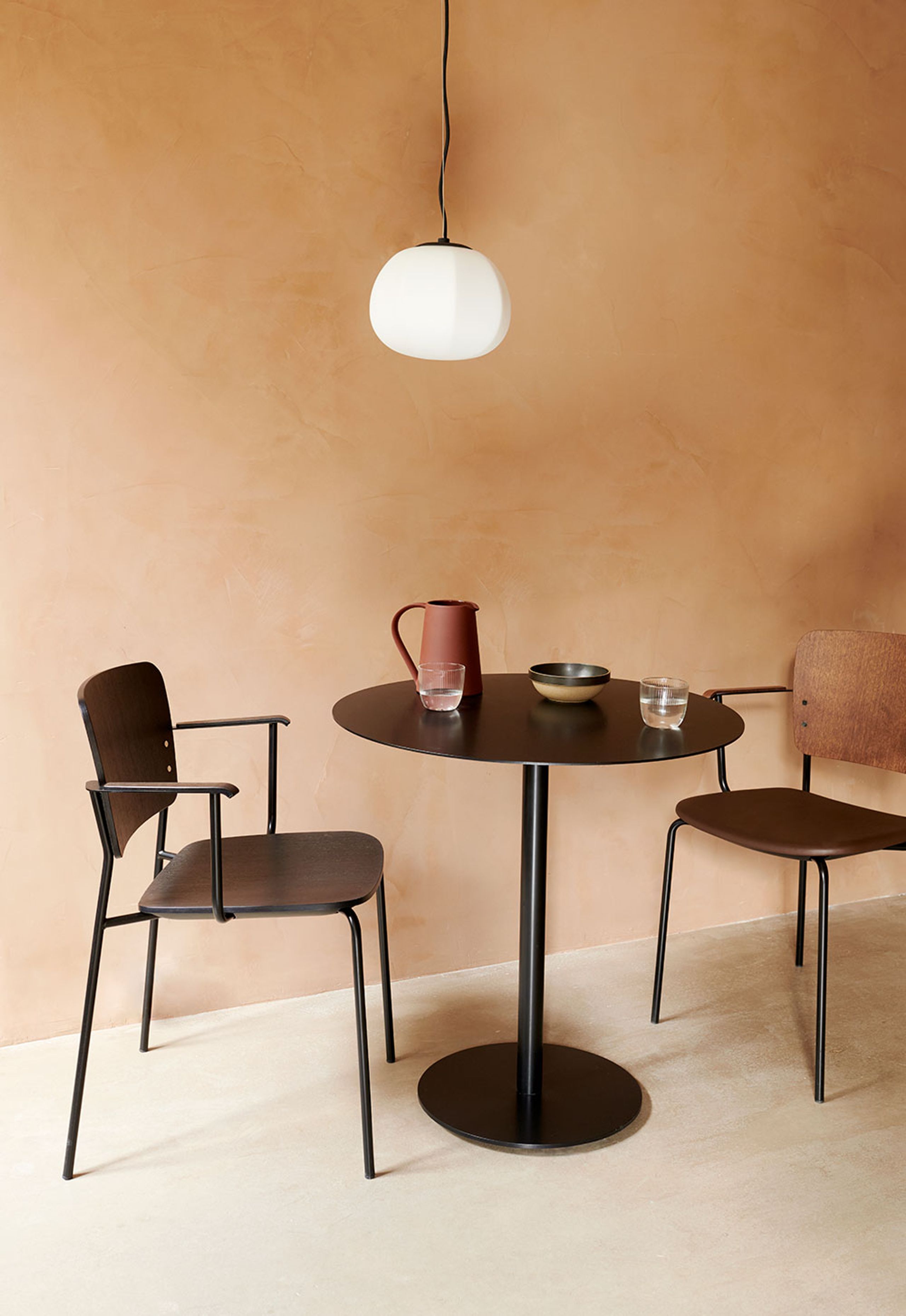 Fogia - Stol - Mono Armchair / Seat Upholstery - Seat: Black Stained Oak / Elmosoft 99999