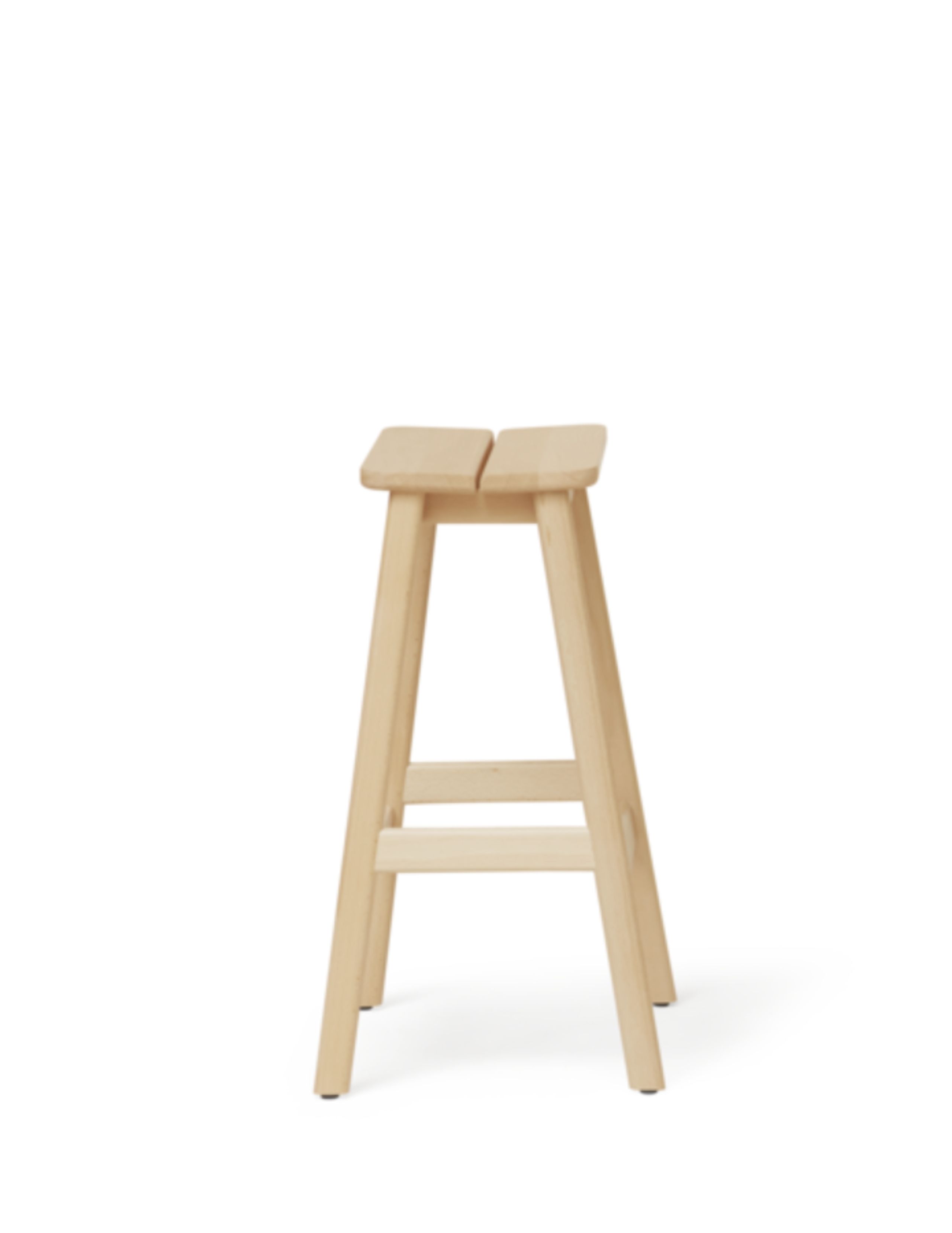 Form & Refine - Bar stool - Form & Refine - Angle Bar Stool - Beech - 65