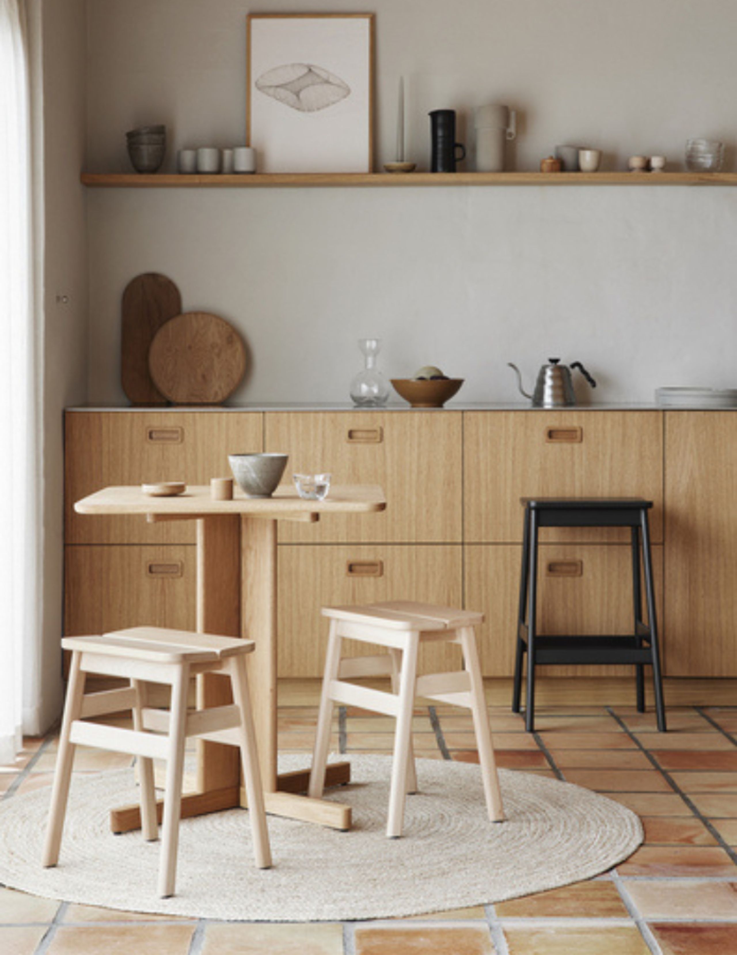 Form & Refine - Bar stool - Form & Refine - Angle Bar Stool - Beech - 65