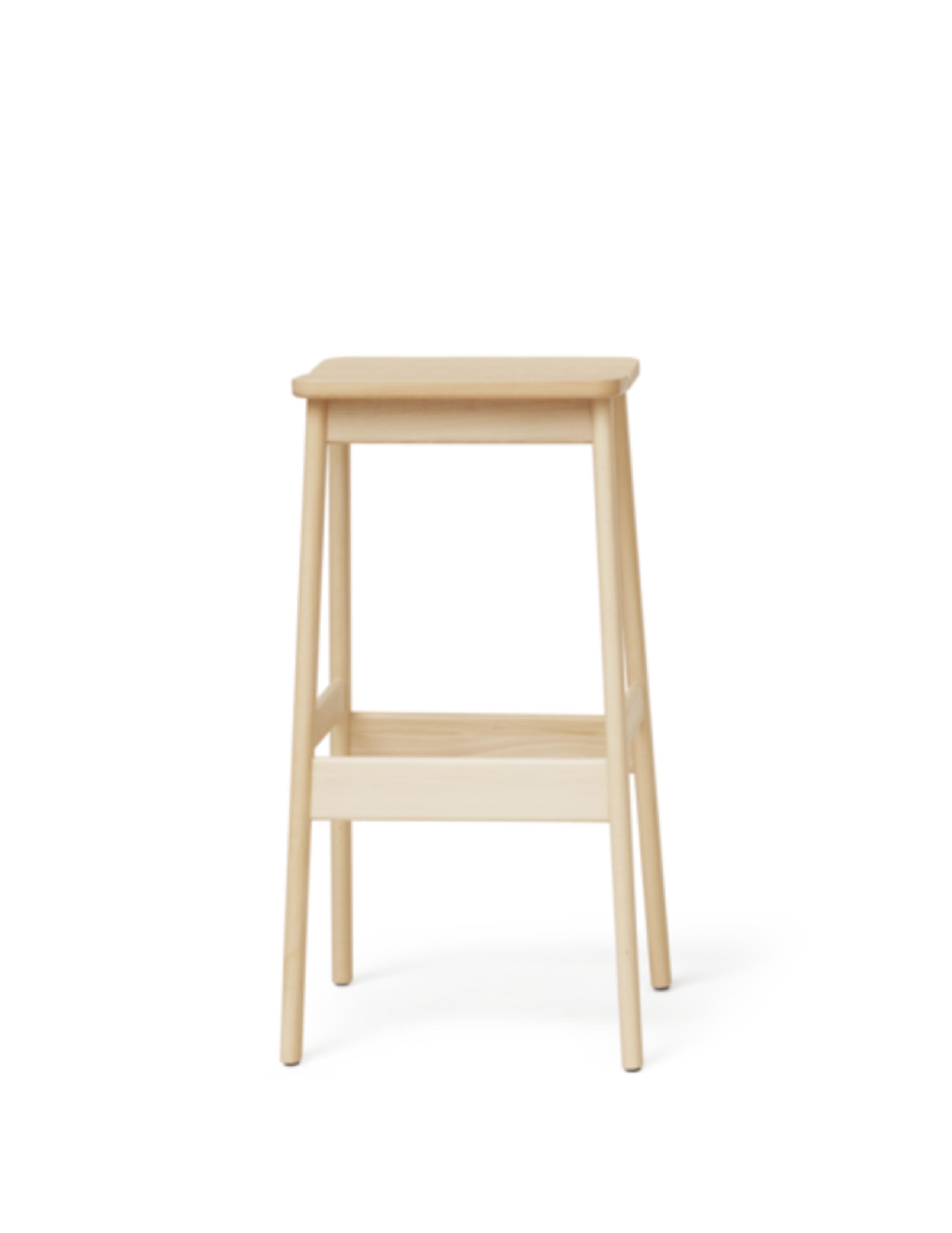 Form & Refine - stołek barowy - Form & Refine - Angle Bar Stool - Beech - 75