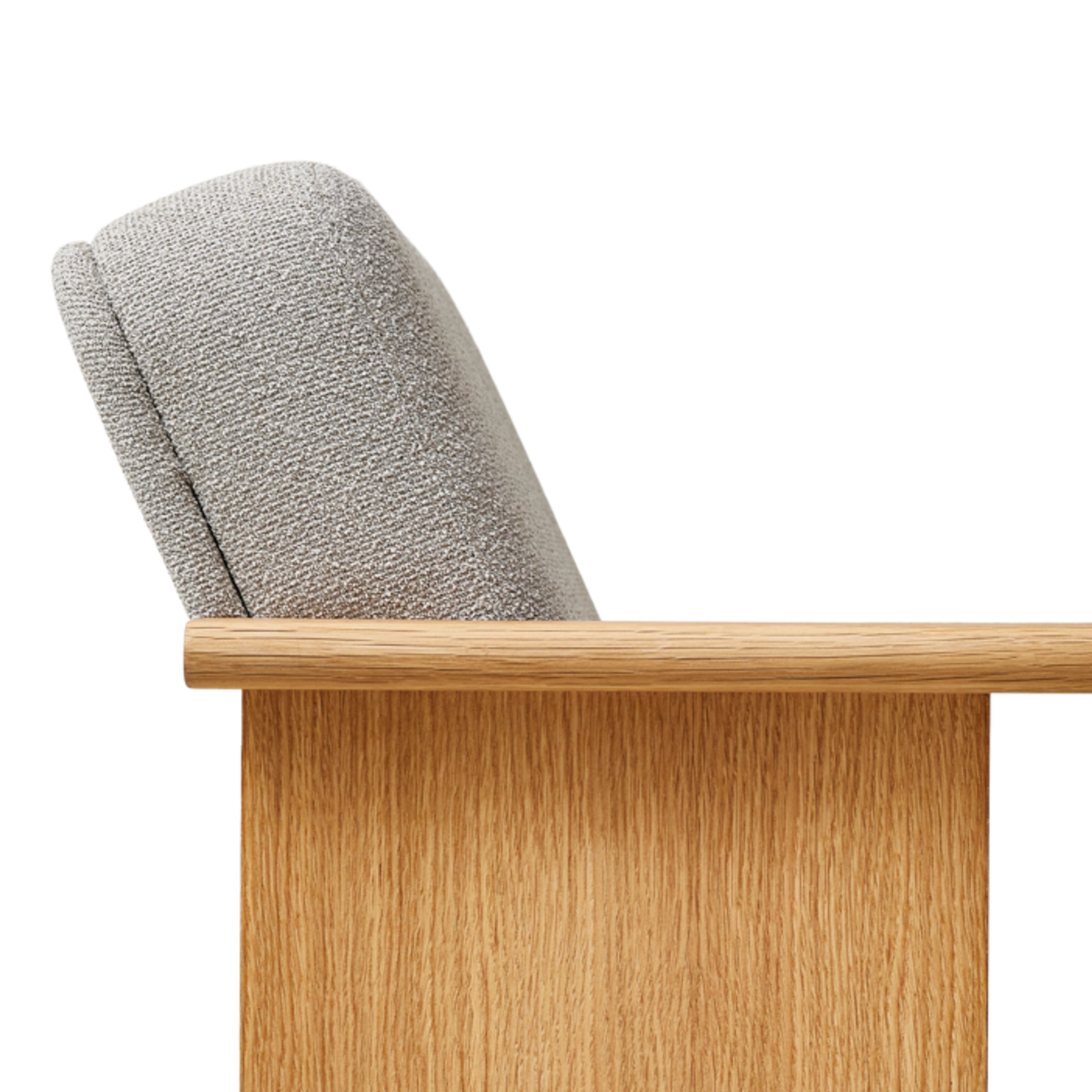 Form & Refine - Loungestol - Block Lounge Chair - Natural Oil - Grain, 61247