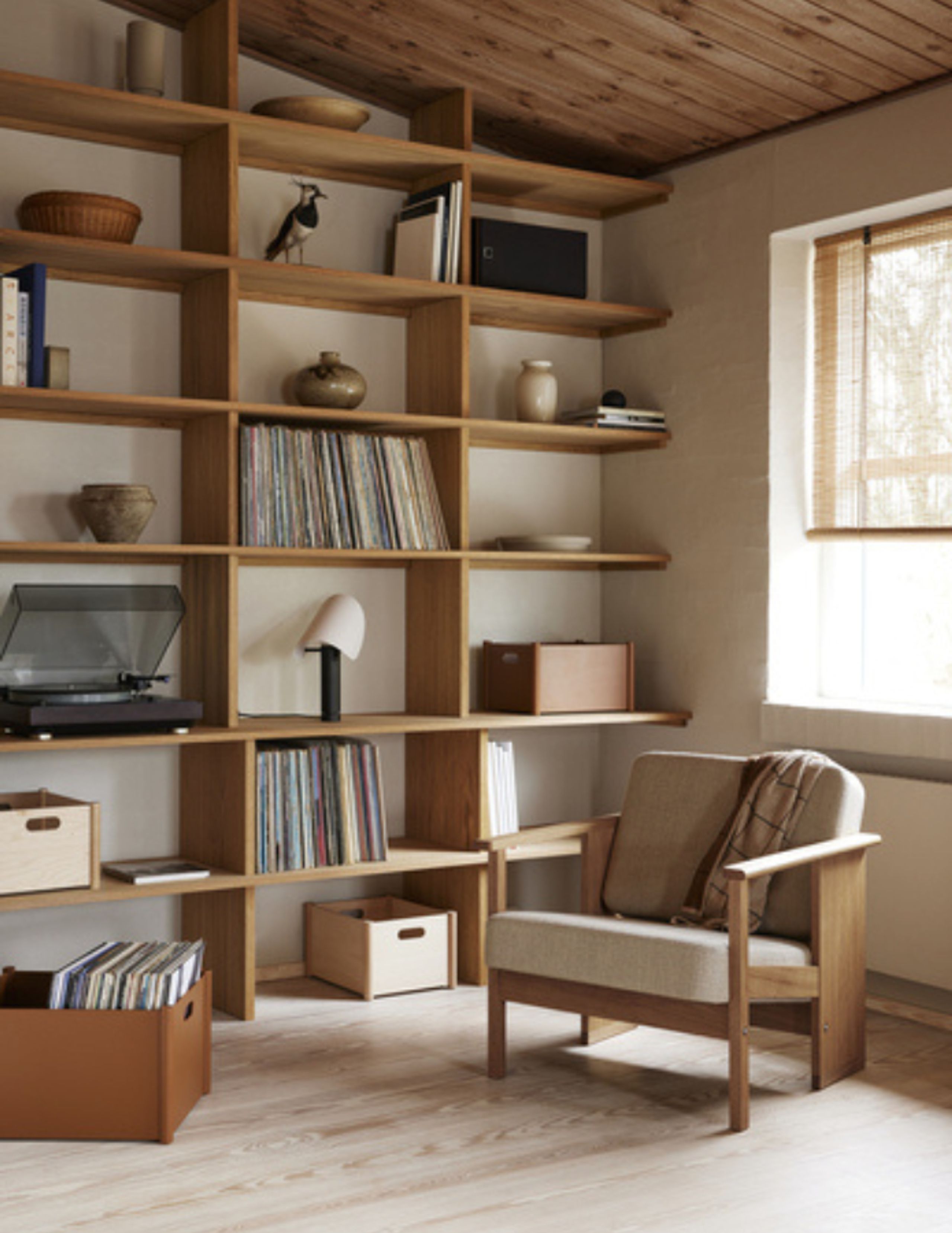 Form & Refine - Lounge chair - Block Lounge Chair - Oiled Oak