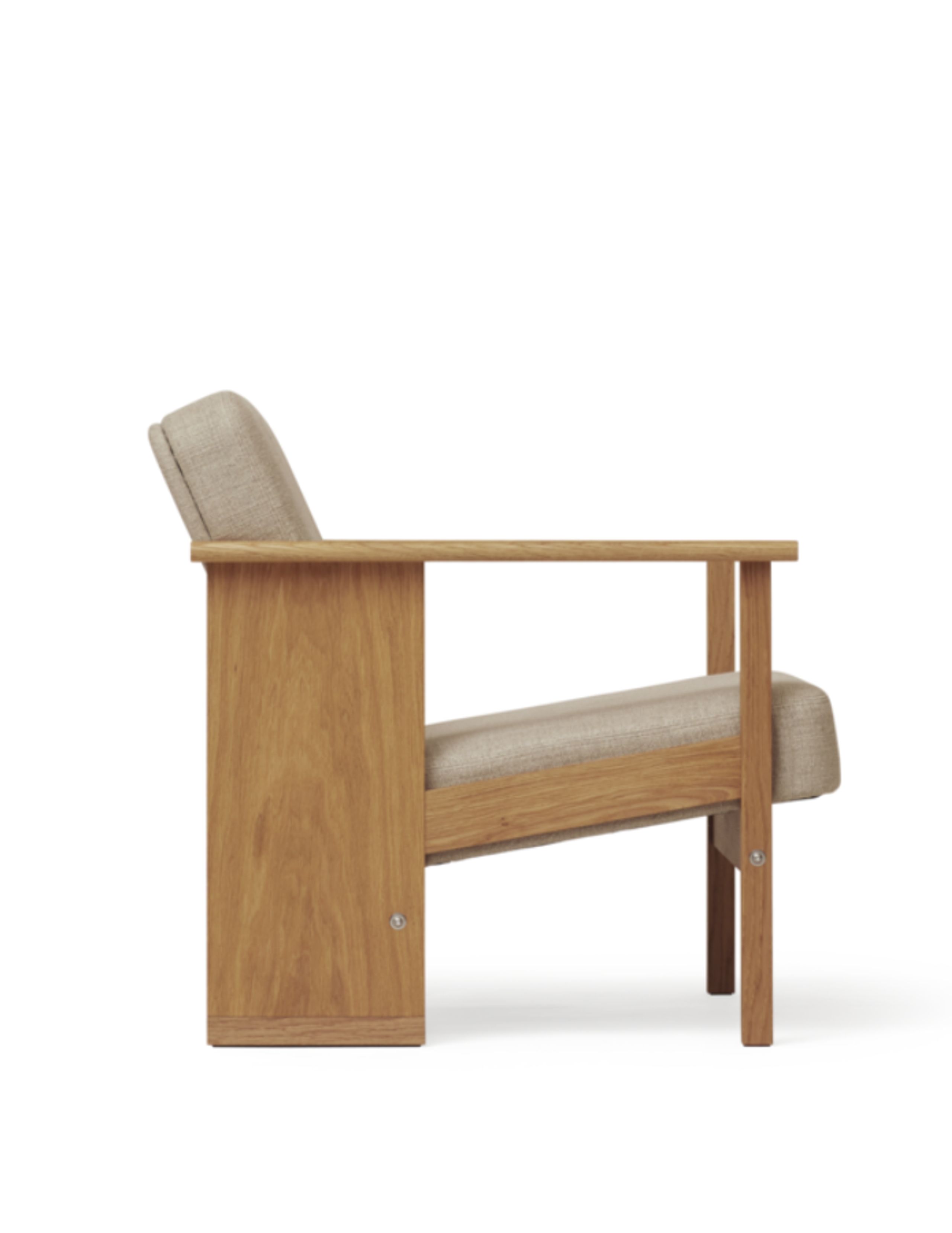 Form & Refine - Lounge chair - Block Lounge Chair - Oiled Oak