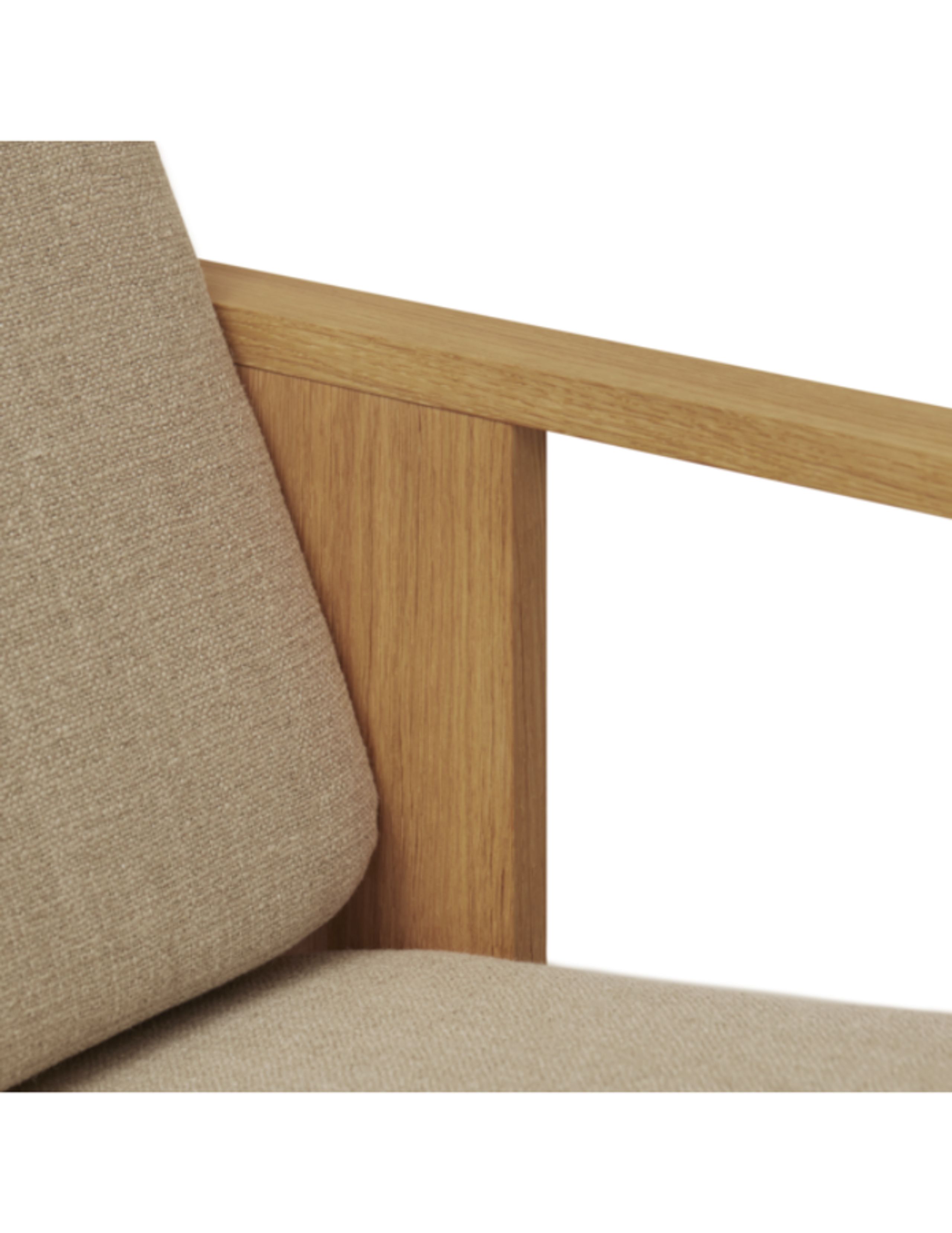 Form & Refine - Lounge chair - Block Lounge Chair - Oiled Oak