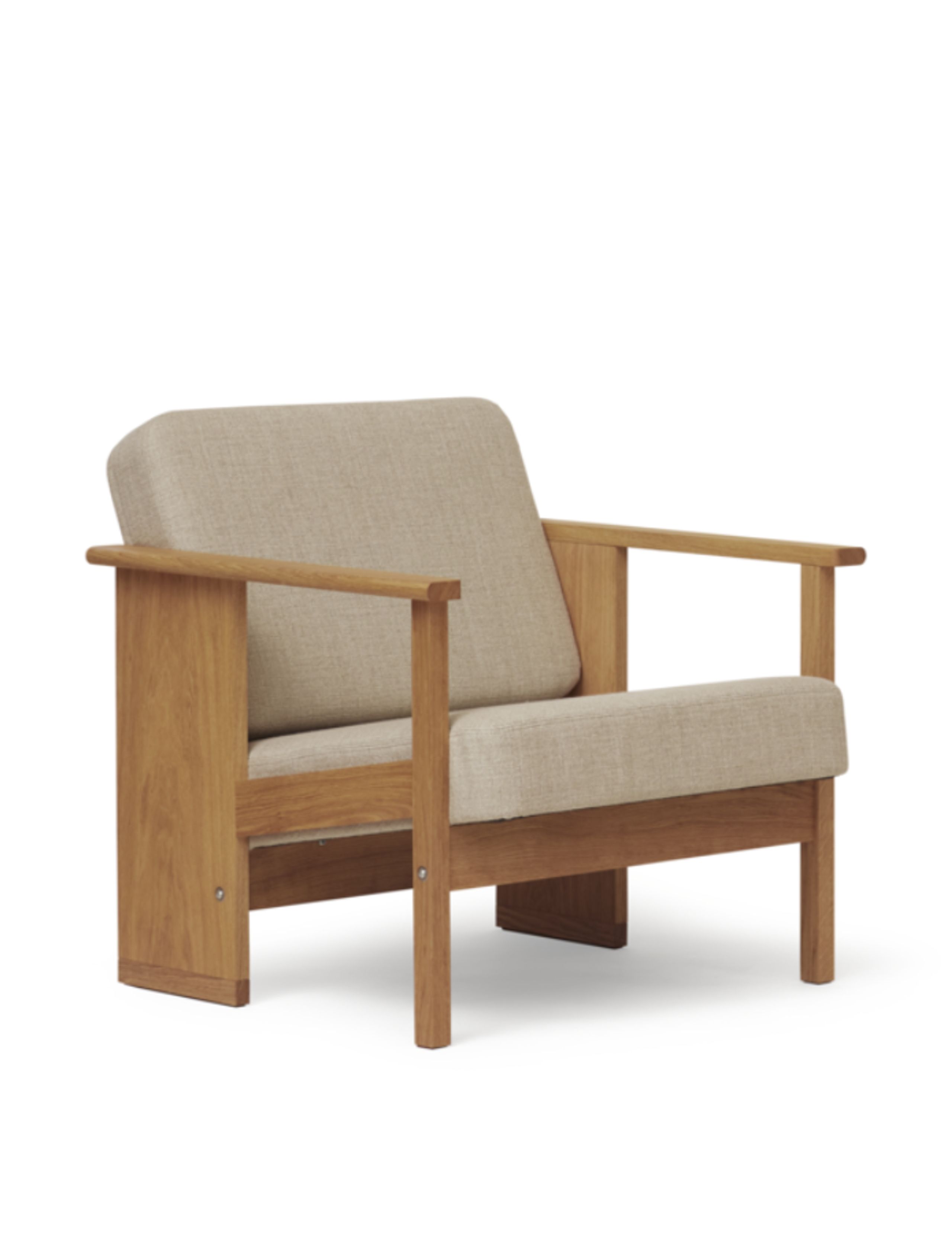 Form & Refine - Lounge chair - Block Lounge Chair - Oiled Oak