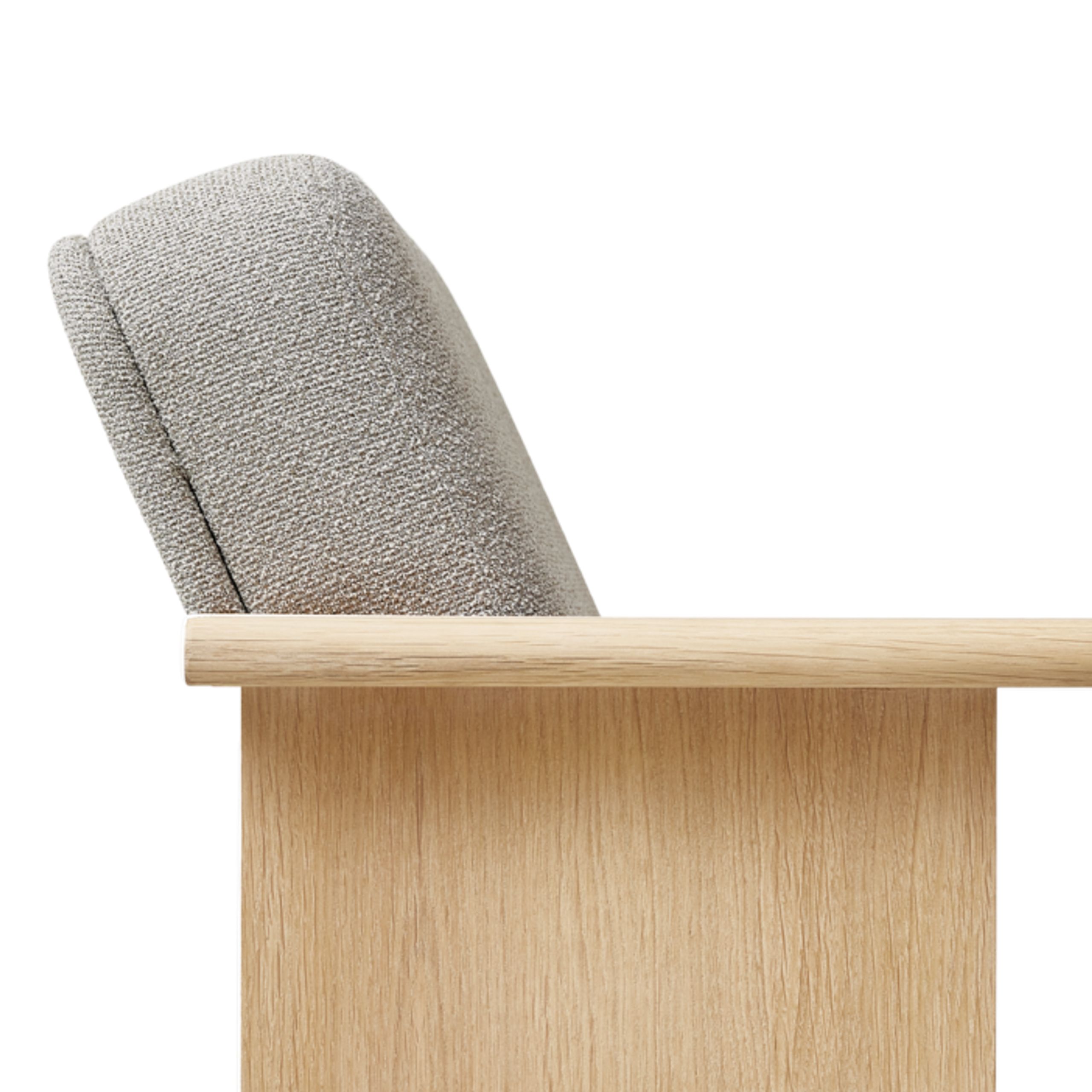 Form & Refine - Lounge chair - Block Lounge Chair - White Oil - Grain, 61247