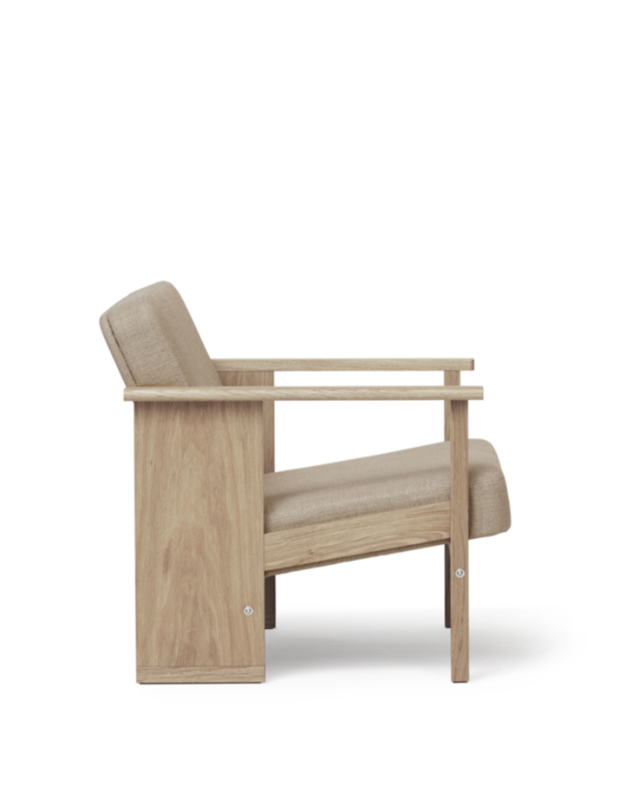 Form & Refine - Lounge chair - Block Lounge Chair - White Oiled Oak