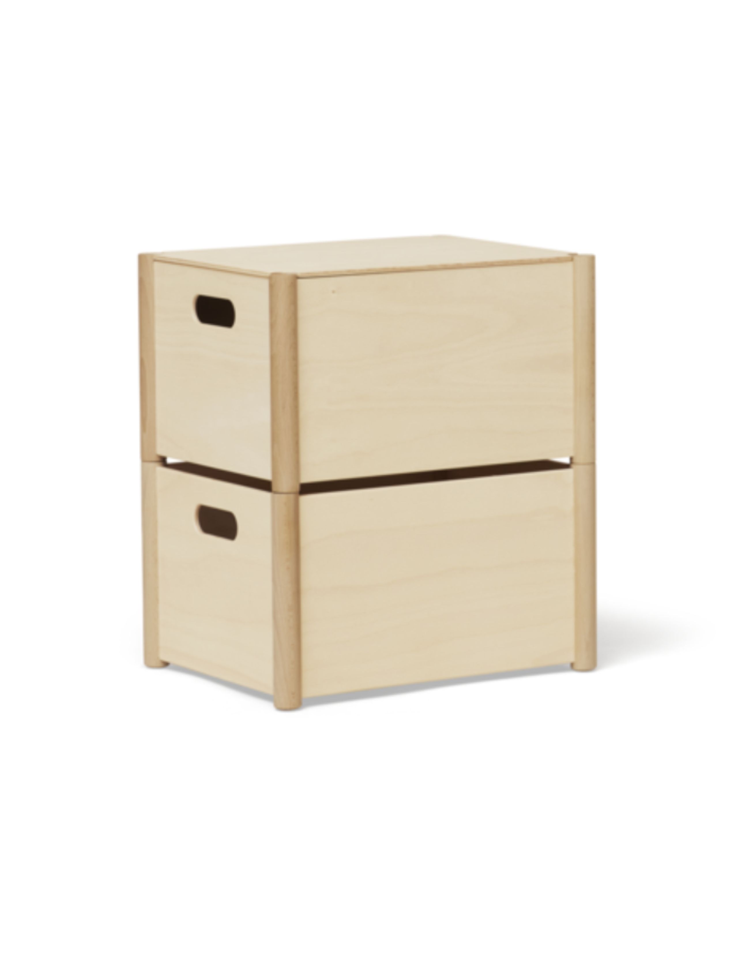 Form & Refine - Scatole di immagazzinaggio - Pillar Storage Box - Beech - Medium