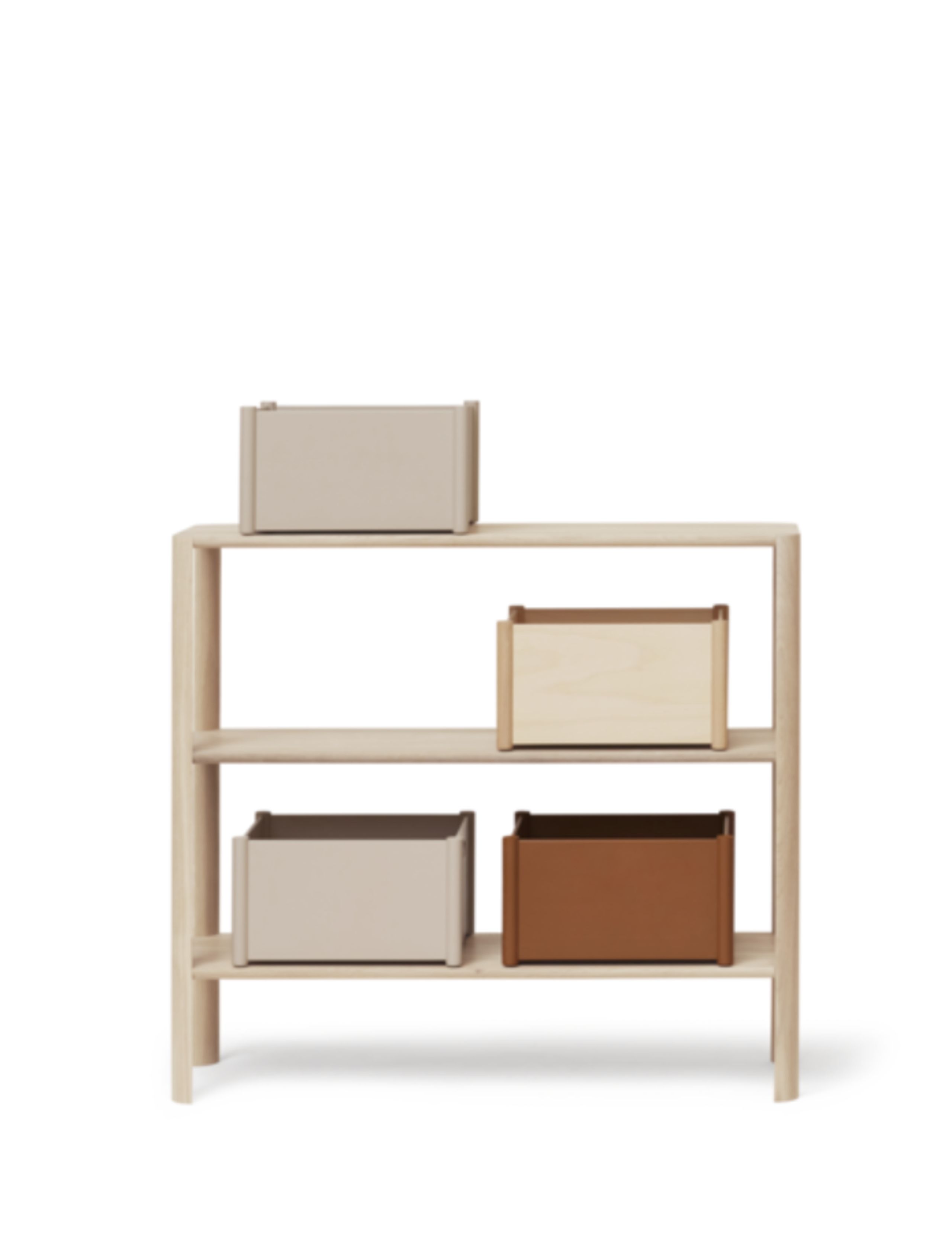 Form & Refine - Reol - Leaf Reol 1x3 - White Oiled Oak