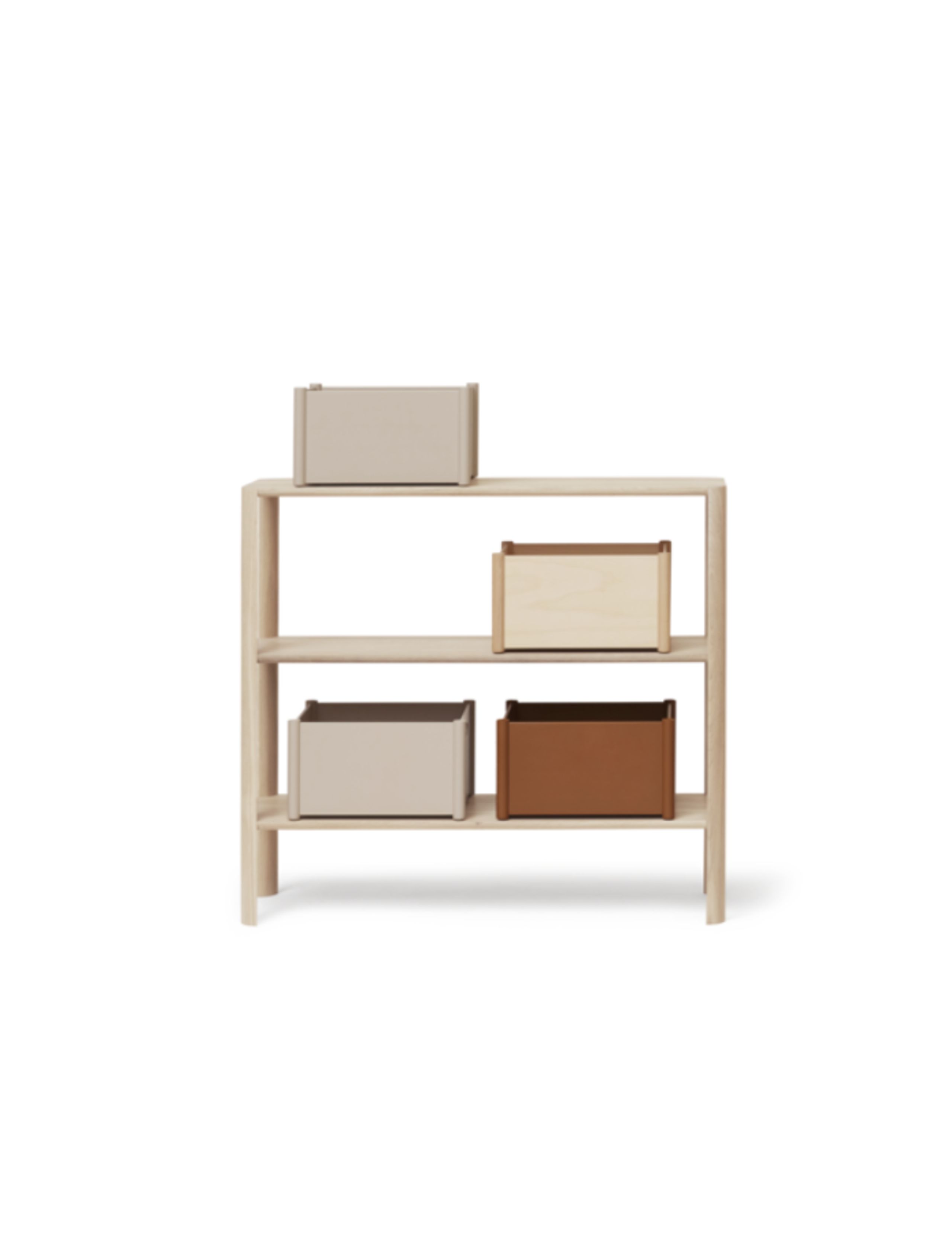 Form & Refine - Reol - Leaf Reol 1x3 - White Oiled Oak