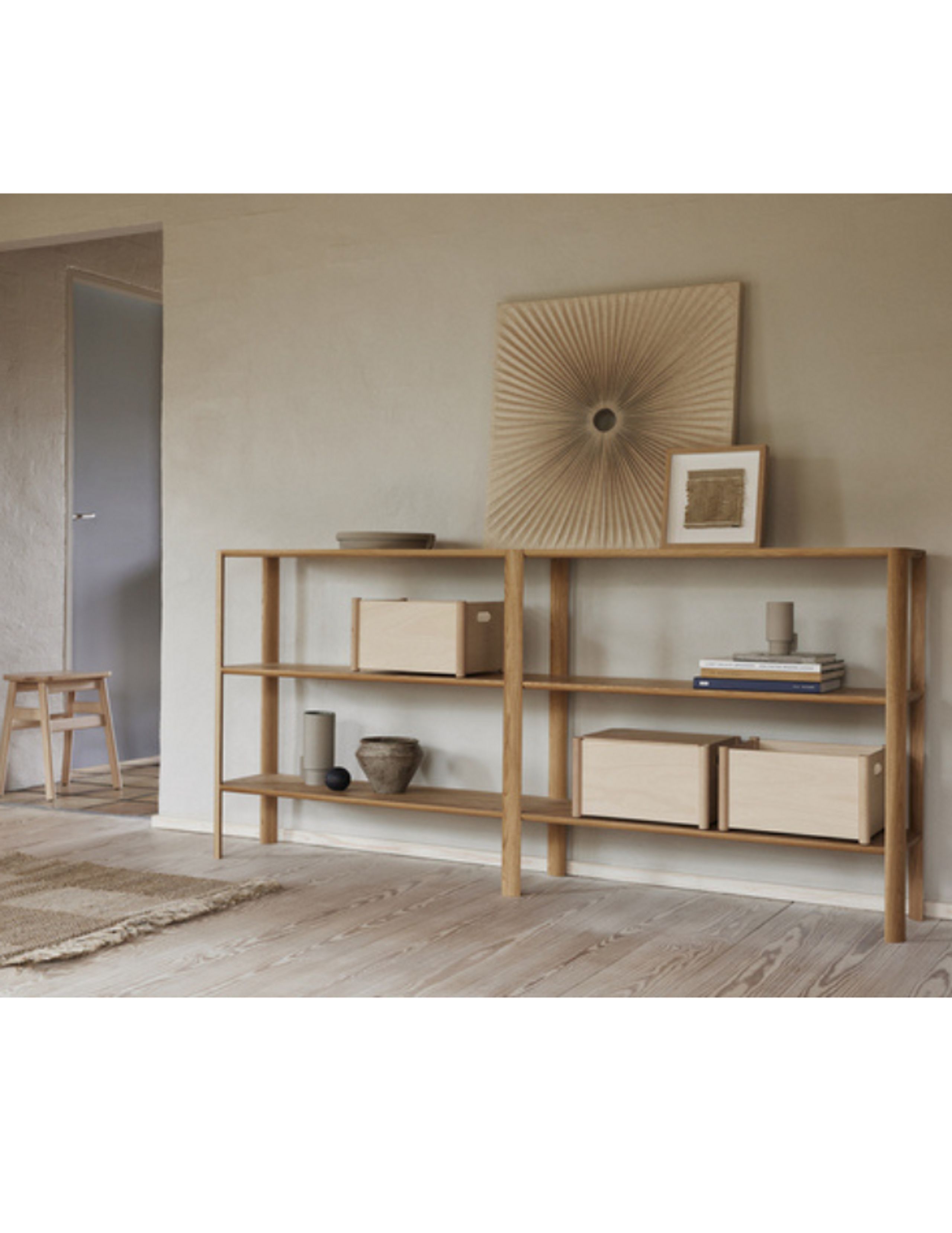 Form & Refine - Stellingen - Leaf Shelf 2x3 - White Oiled Oak