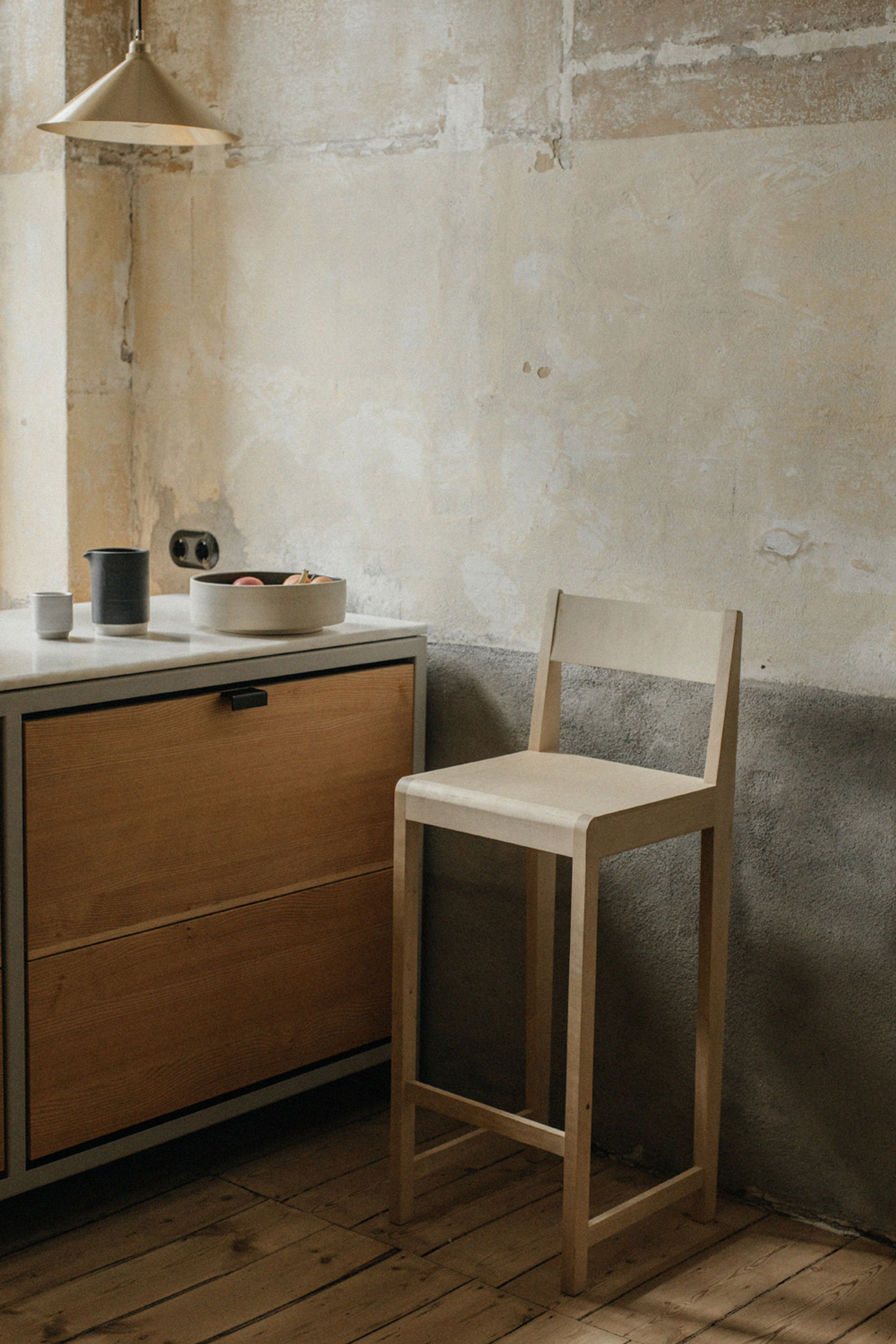 FRAMA - Tabouret de bar - Bar chair 01 - High - Natural Oak