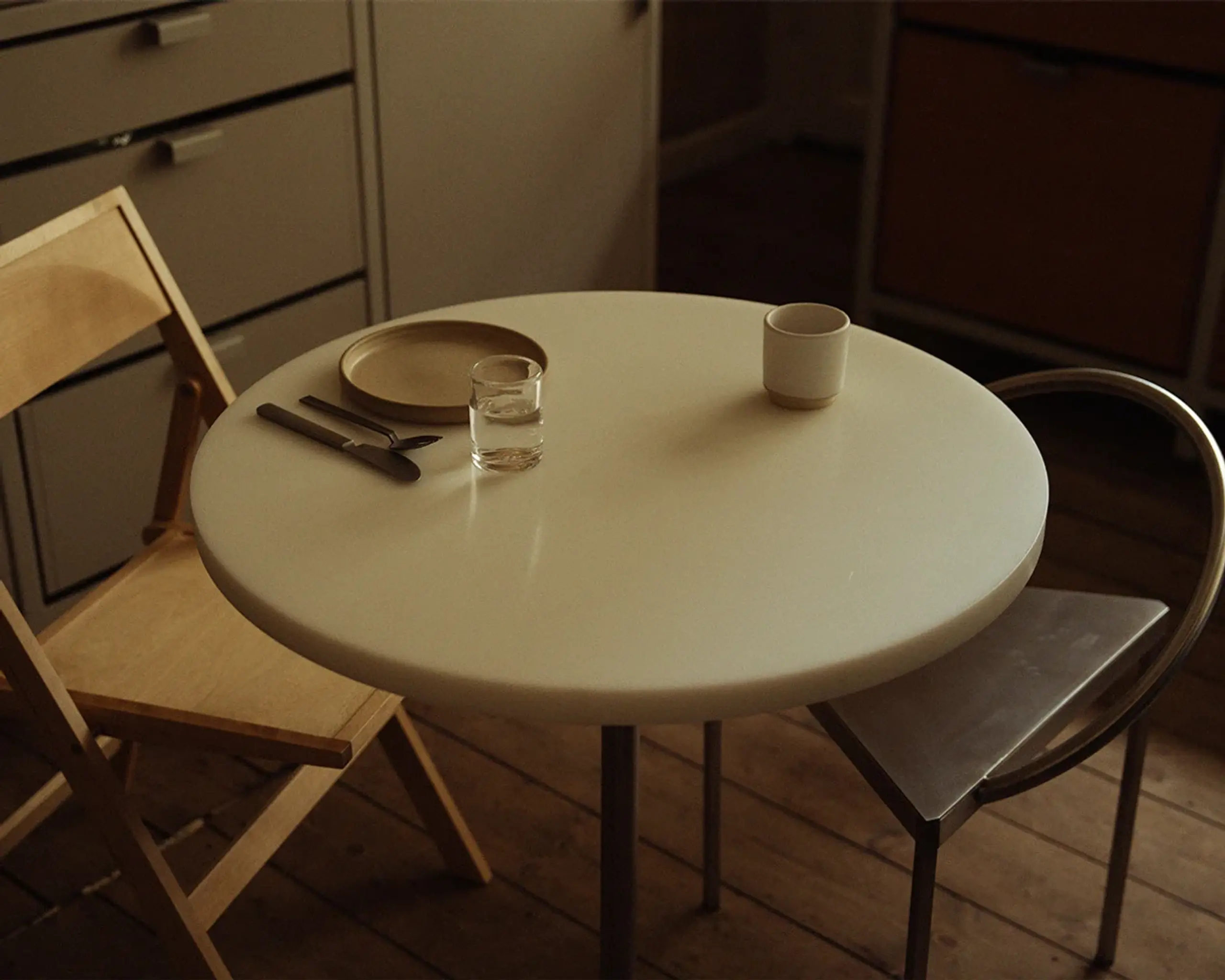 FRAMA - Cafe-table - Table 57 - Stainless