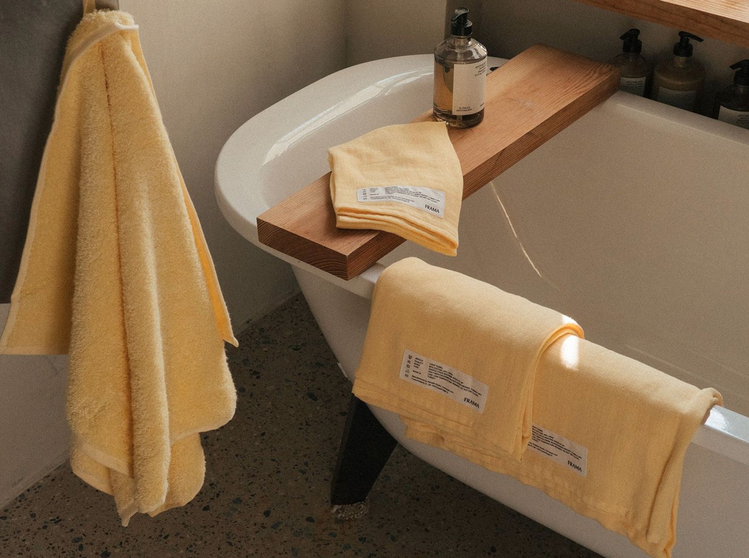 FRAMA - Towel - Light Towels - Pale Yellow - Body