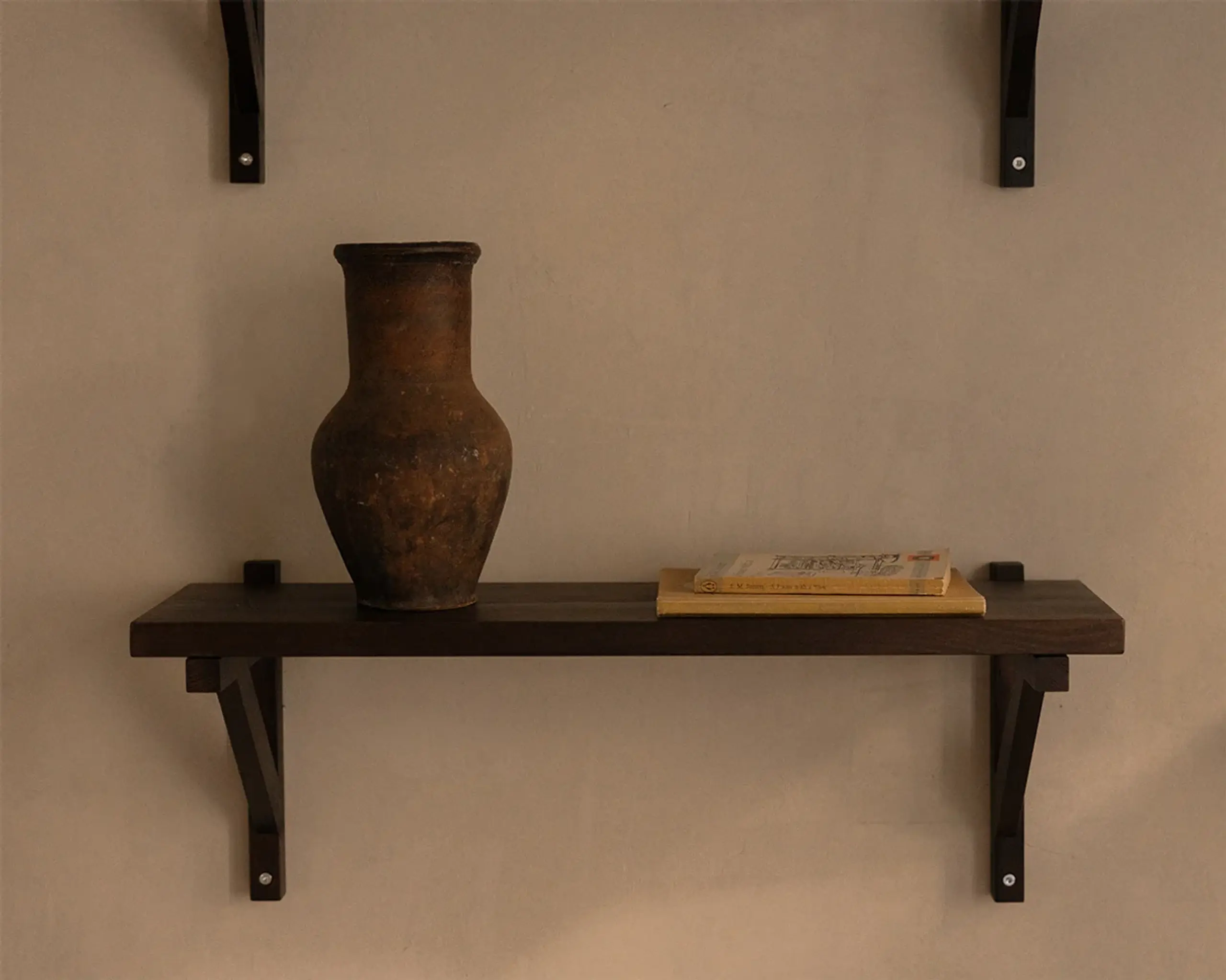 FRAMA - Shelf - Bracket Shelf - Dark wood - Large