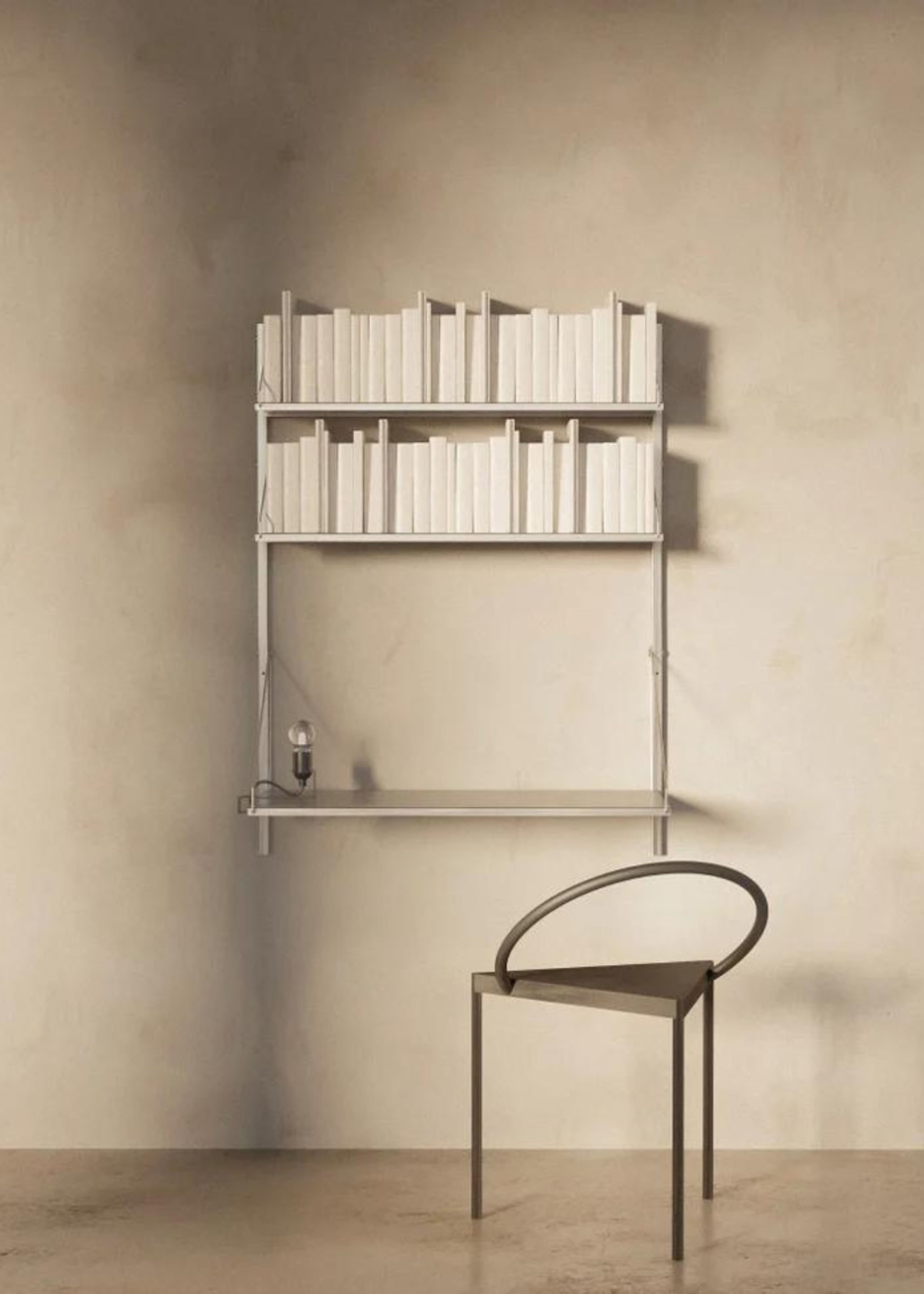 FRAMA - Shelf - Library desk shelf - Stainless Steel