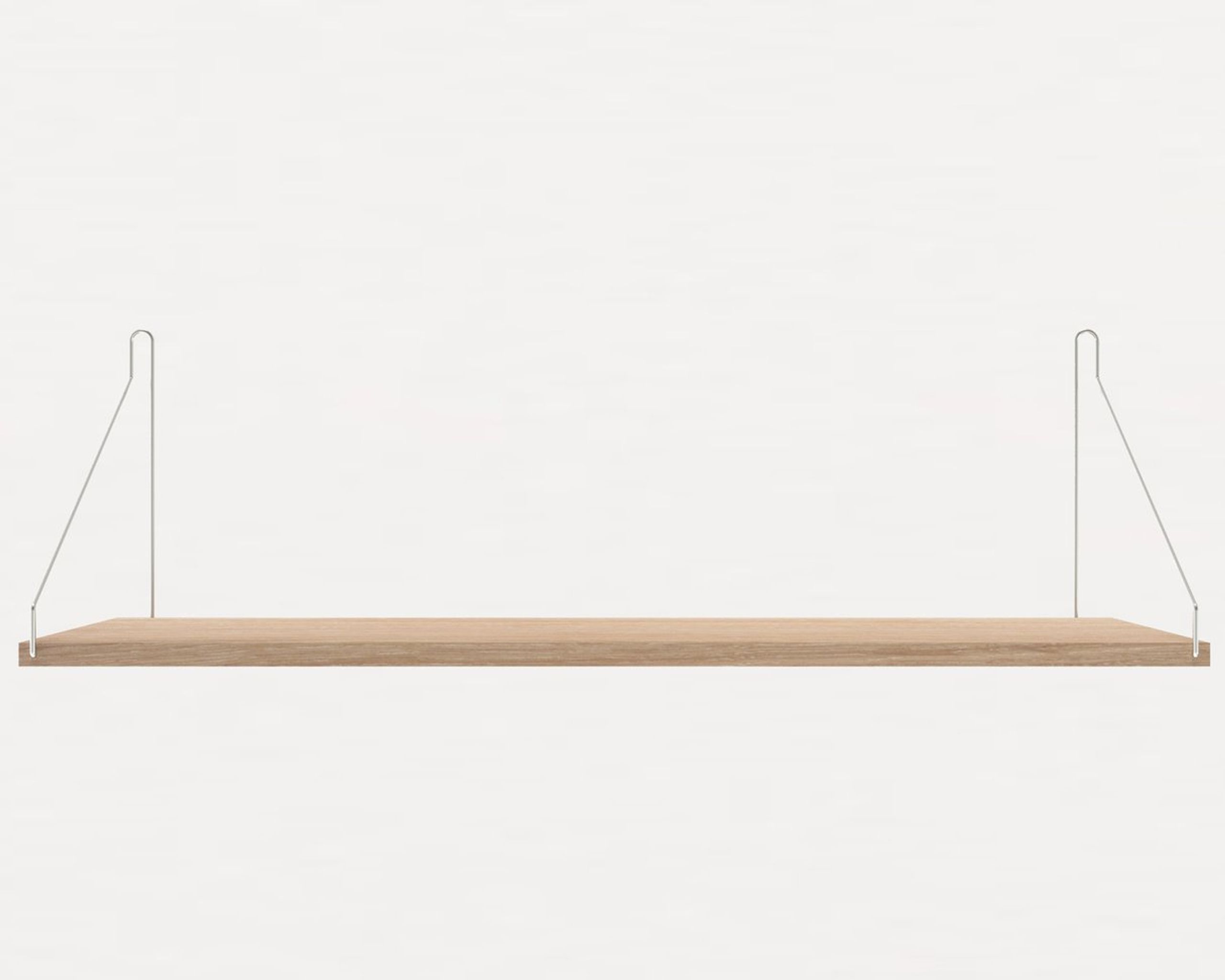 FRAMA - Hylde - White Oiled Oak Shelf - 80 cm - Hvid/Steel