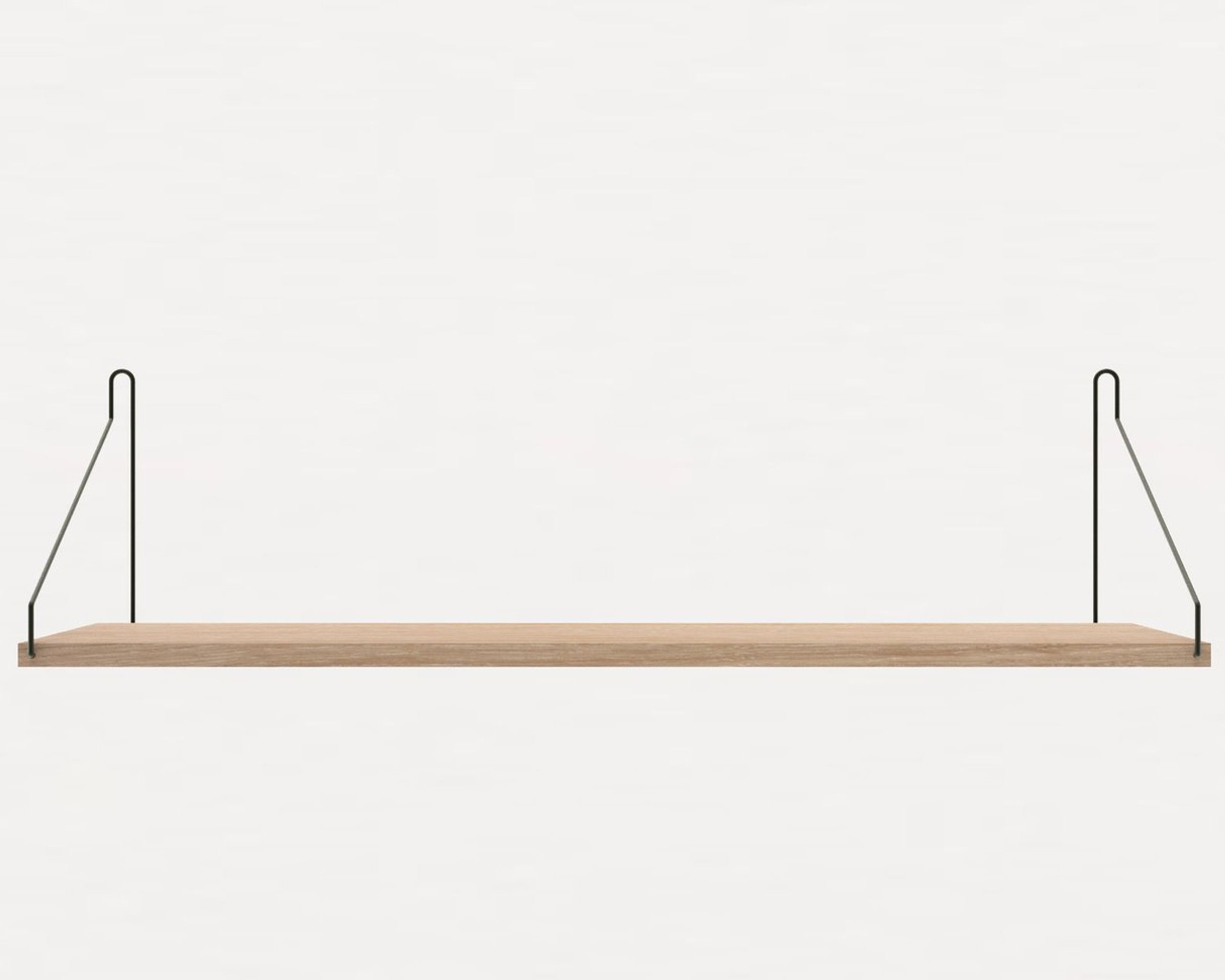 FRAMA - Shelf - White Oiled Oak Shelf - 80 cm - White/Black