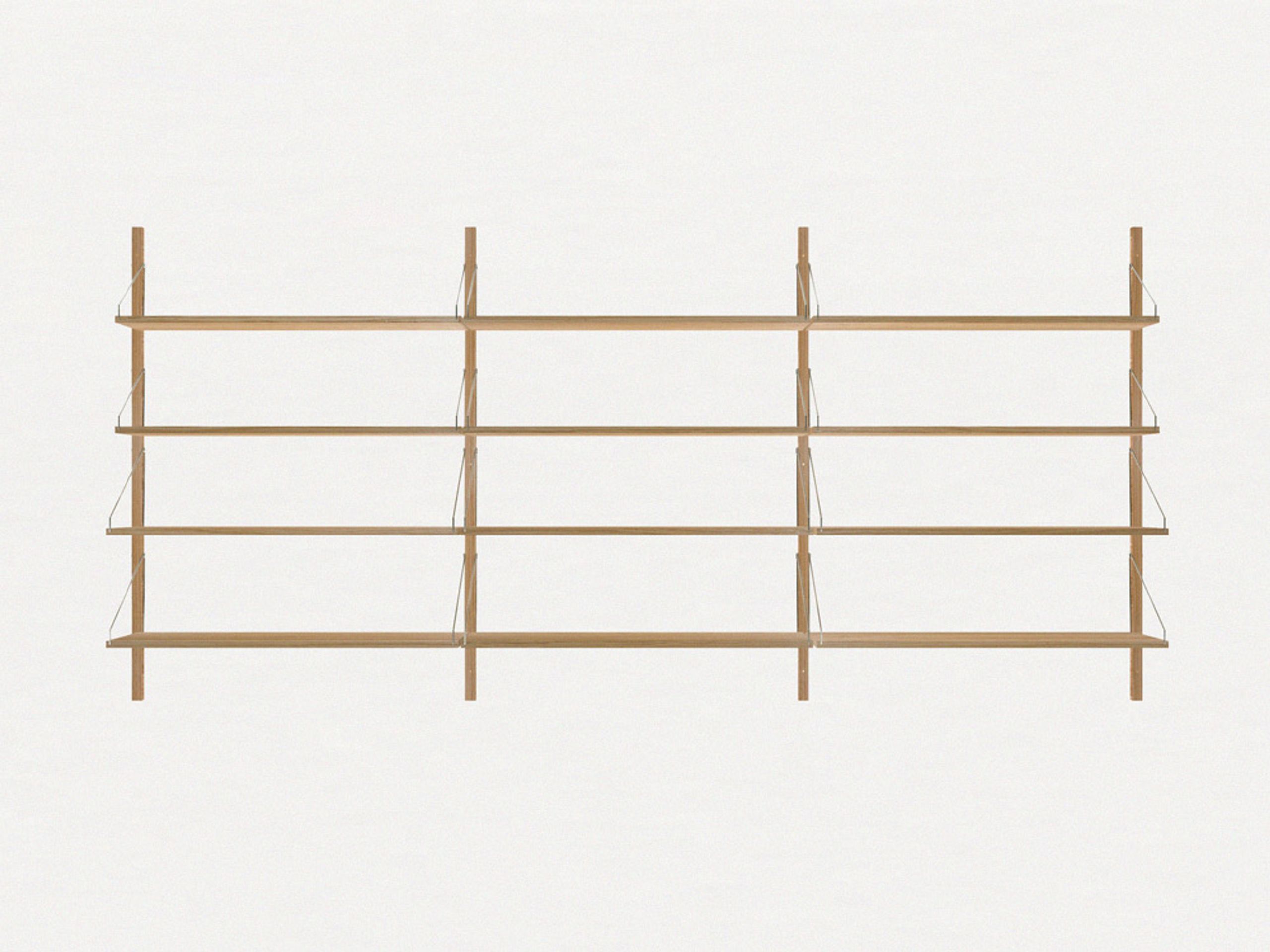 FRAMA - Display - Shelf Library H1148 / Triple Section - Natural Oak