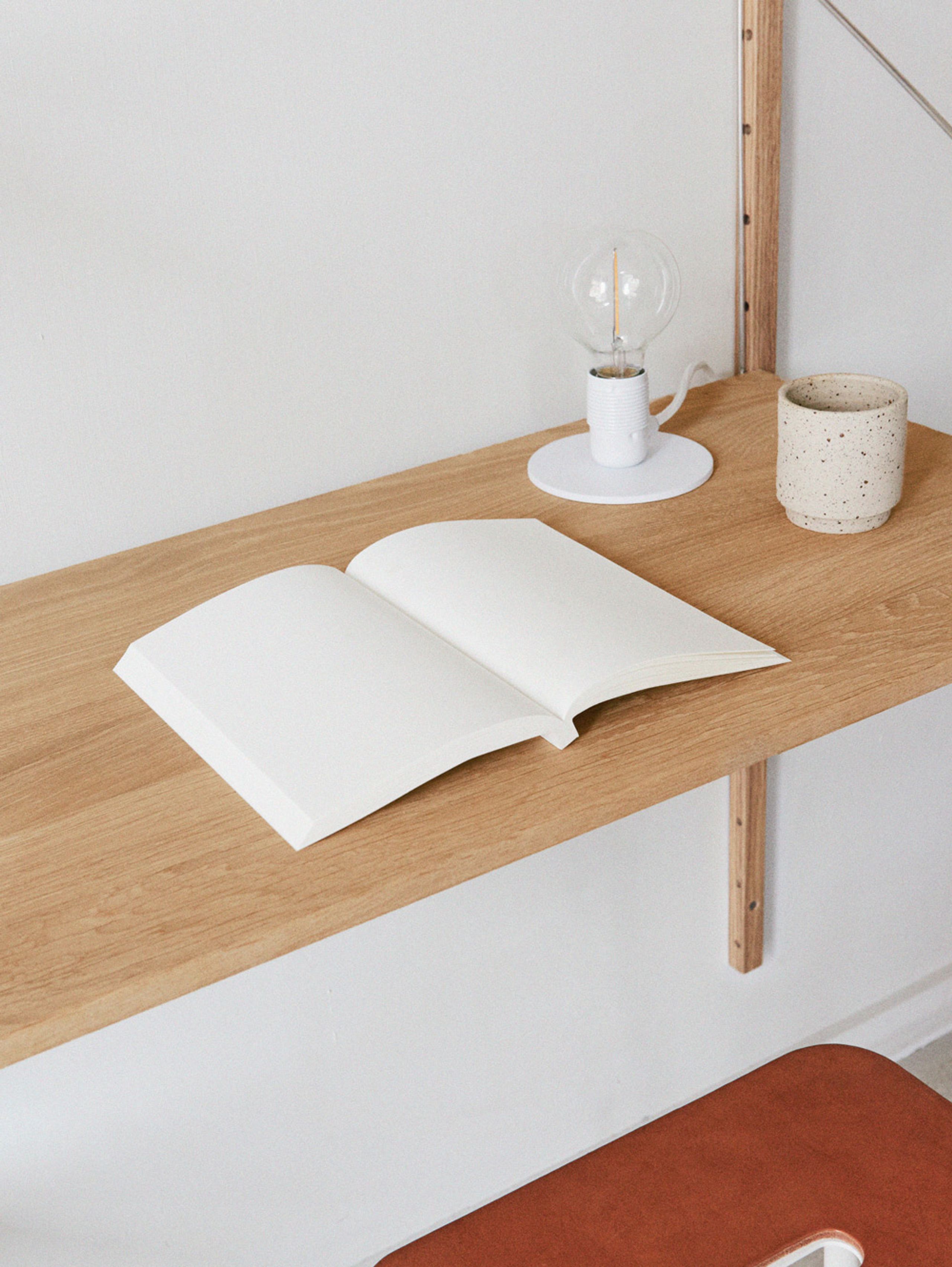 FRAMA - Display - Shelf Library H1148 / Desk Section - Natural Oak