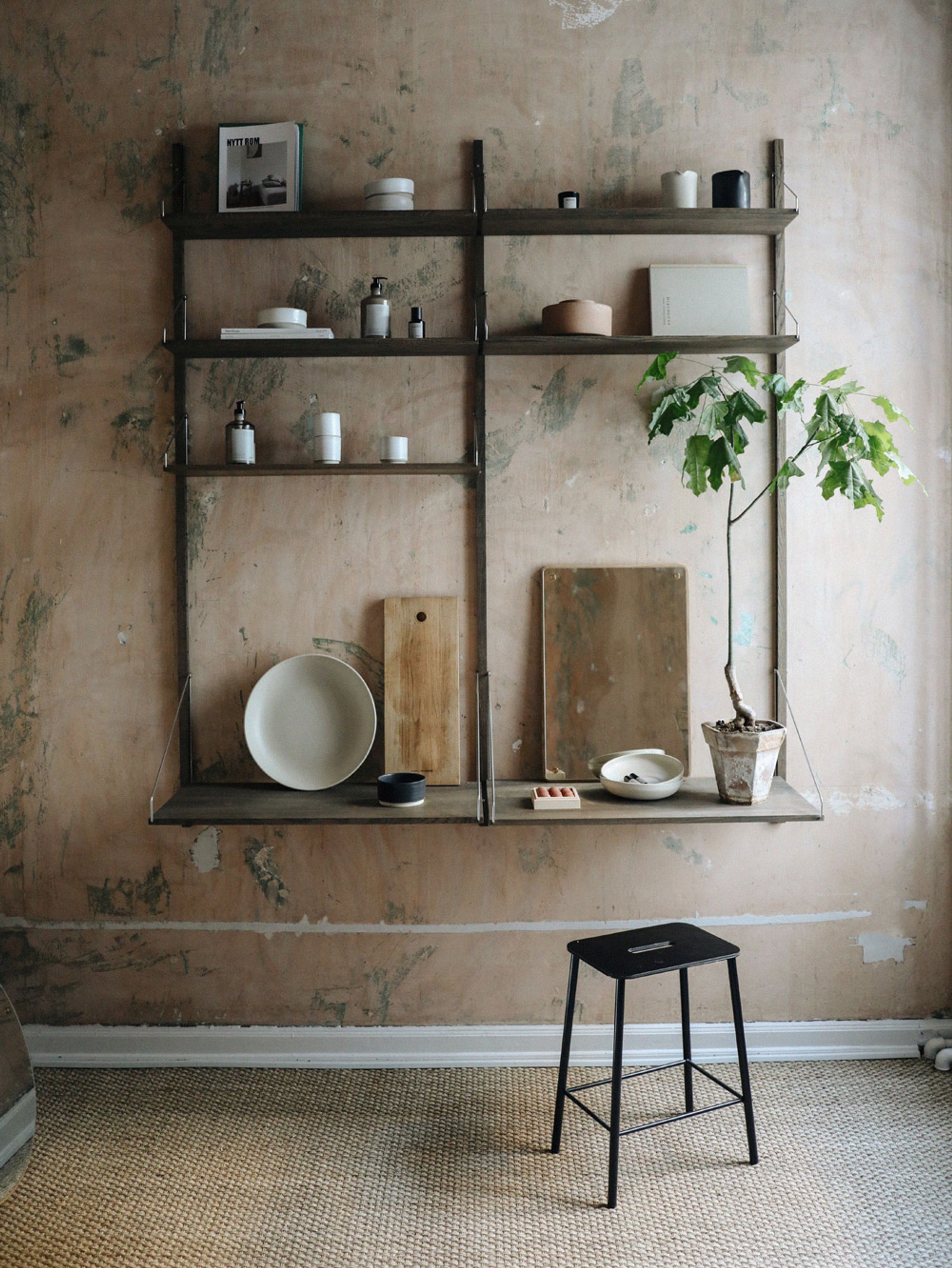 FRAMA - Display - Shelf Library H1148 / Desk Section - Natural Oak