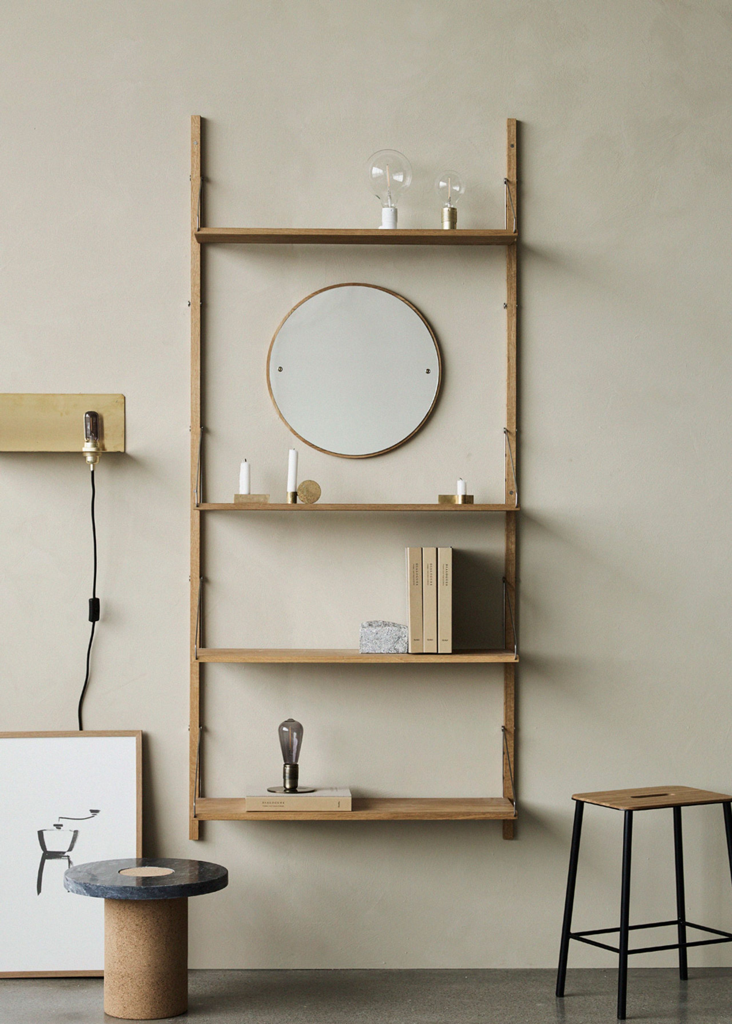 FRAMA - Reol - Shelf Library H1852 / Single Section - Dark Oiled Oak