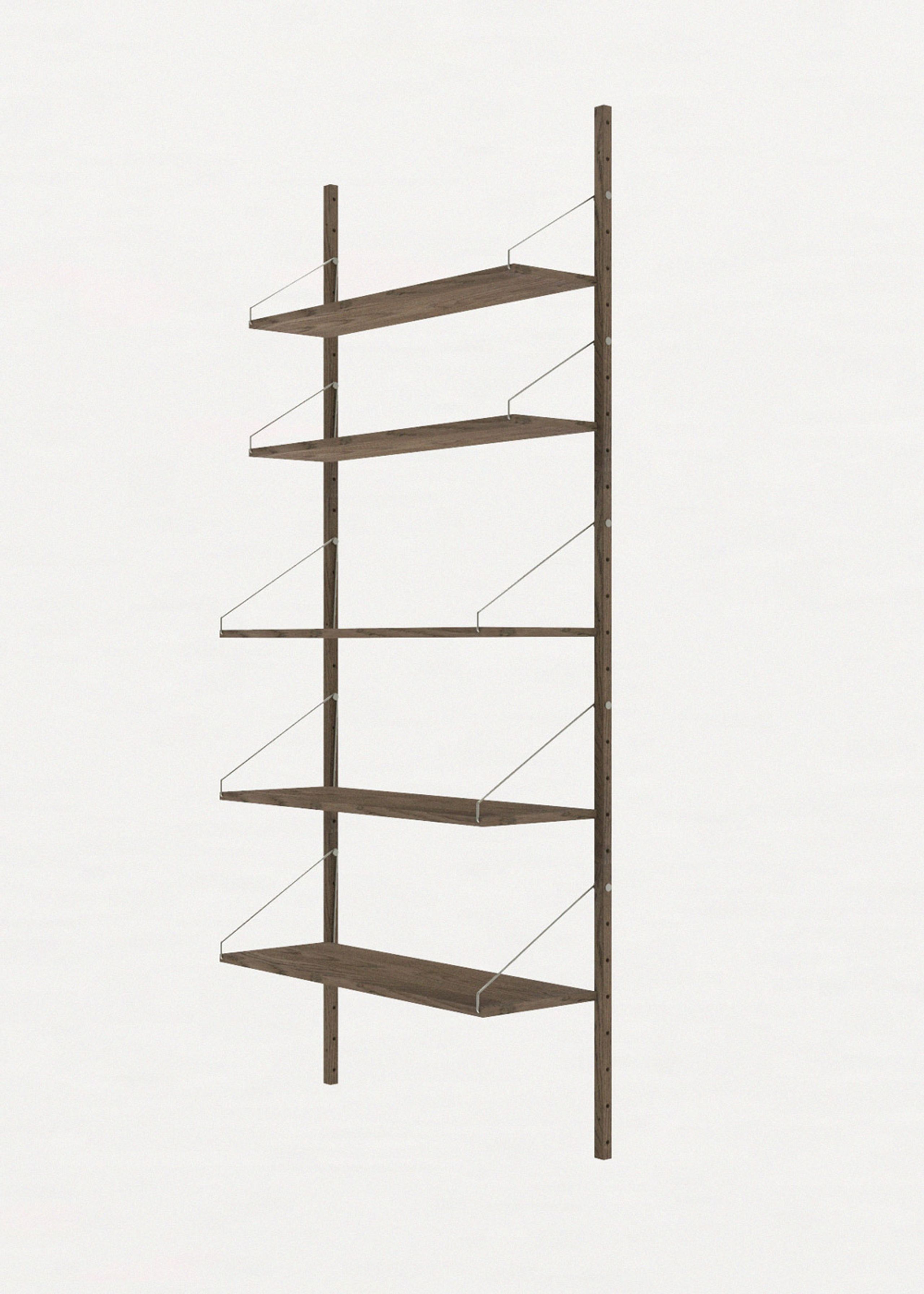 FRAMA - Reol - Shelf Library H1852 / Single Section - Dark Oiled Oak