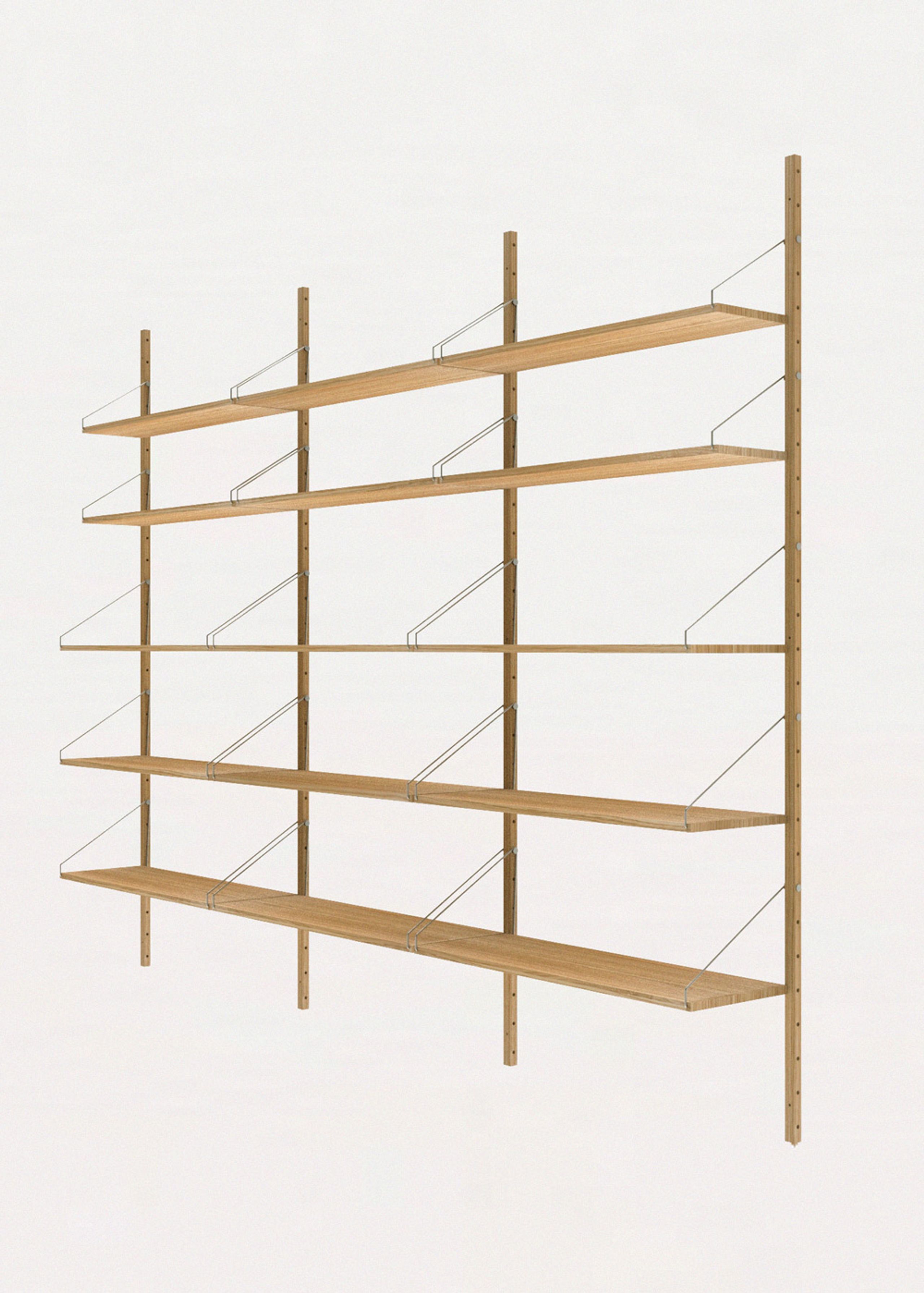 FRAMA - Display - Shelf Library H1852 / Triple Section - Natural Oak