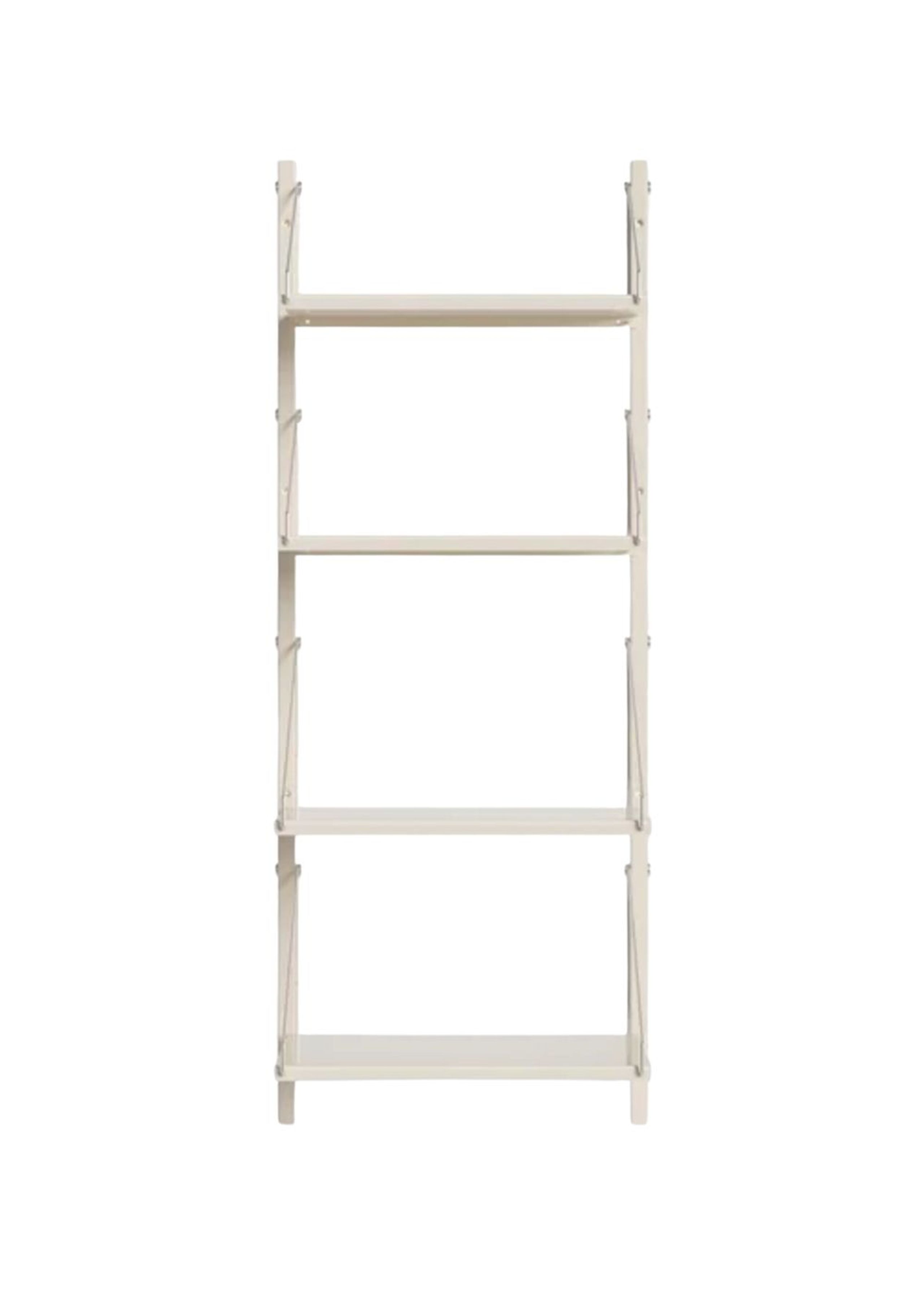 FRAMA - Rekken - Shelf Library H1084 / Single Section - Warm White Steel - Warm Steel White / W40