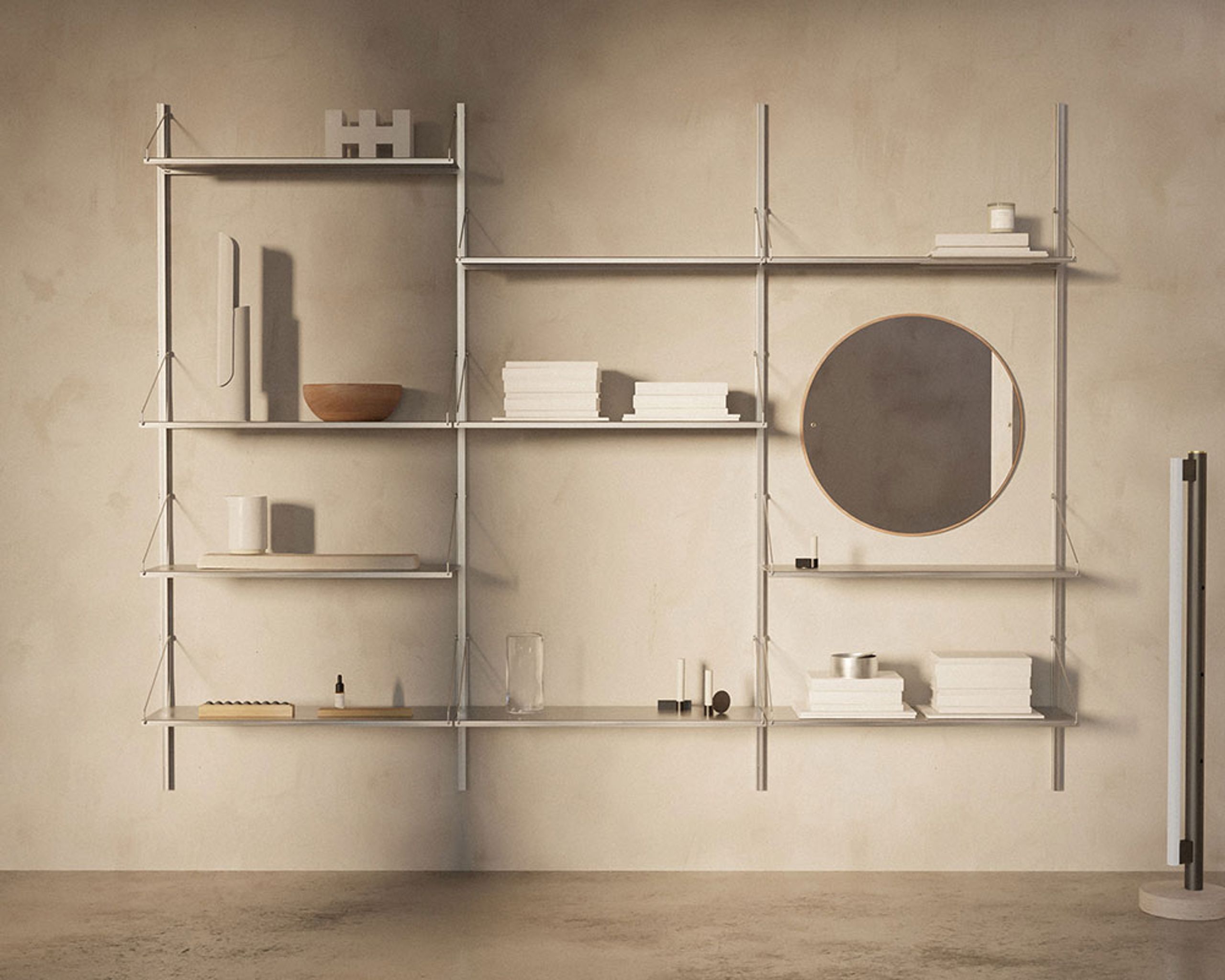 FRAMA - Shelving system - Shelf Library H1852 / W40 Section - Natural Oak