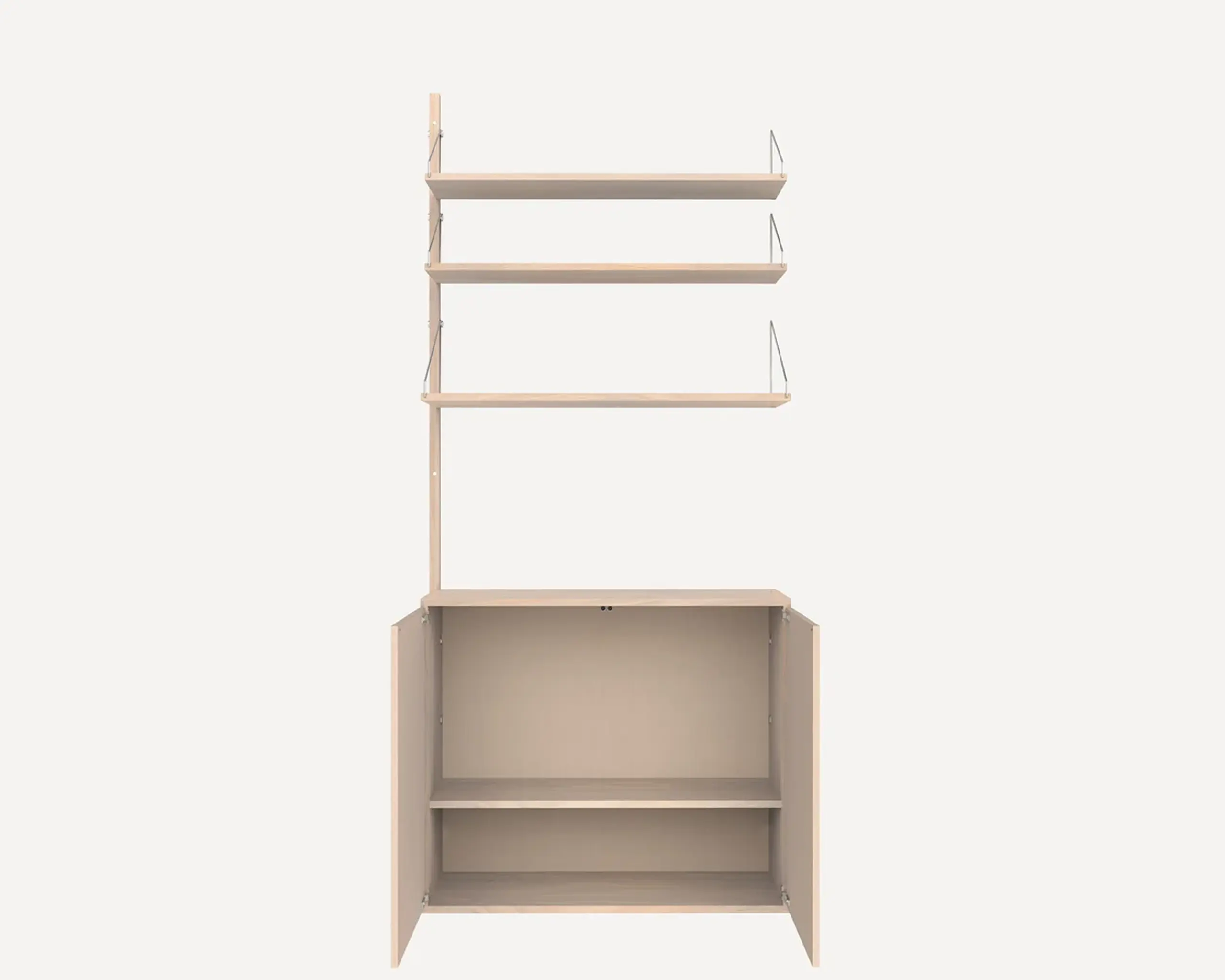 FRAMA - Sistema di scaffalature - Shelf Library H1852 | Cabinet - White H1852 | Cabinet Add-on Section | M