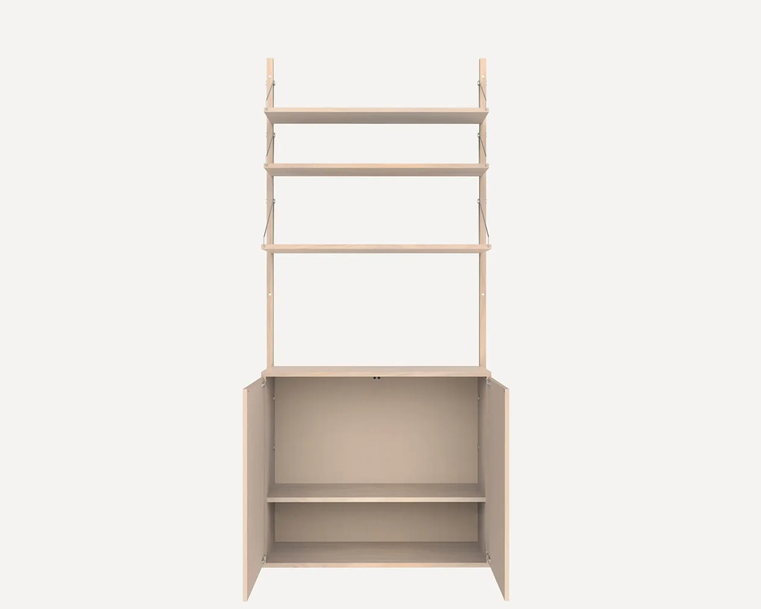 FRAMA - Regalsystem - Shelf Library H1852 | Cabinet - White H1852 | Cabinet Section | M