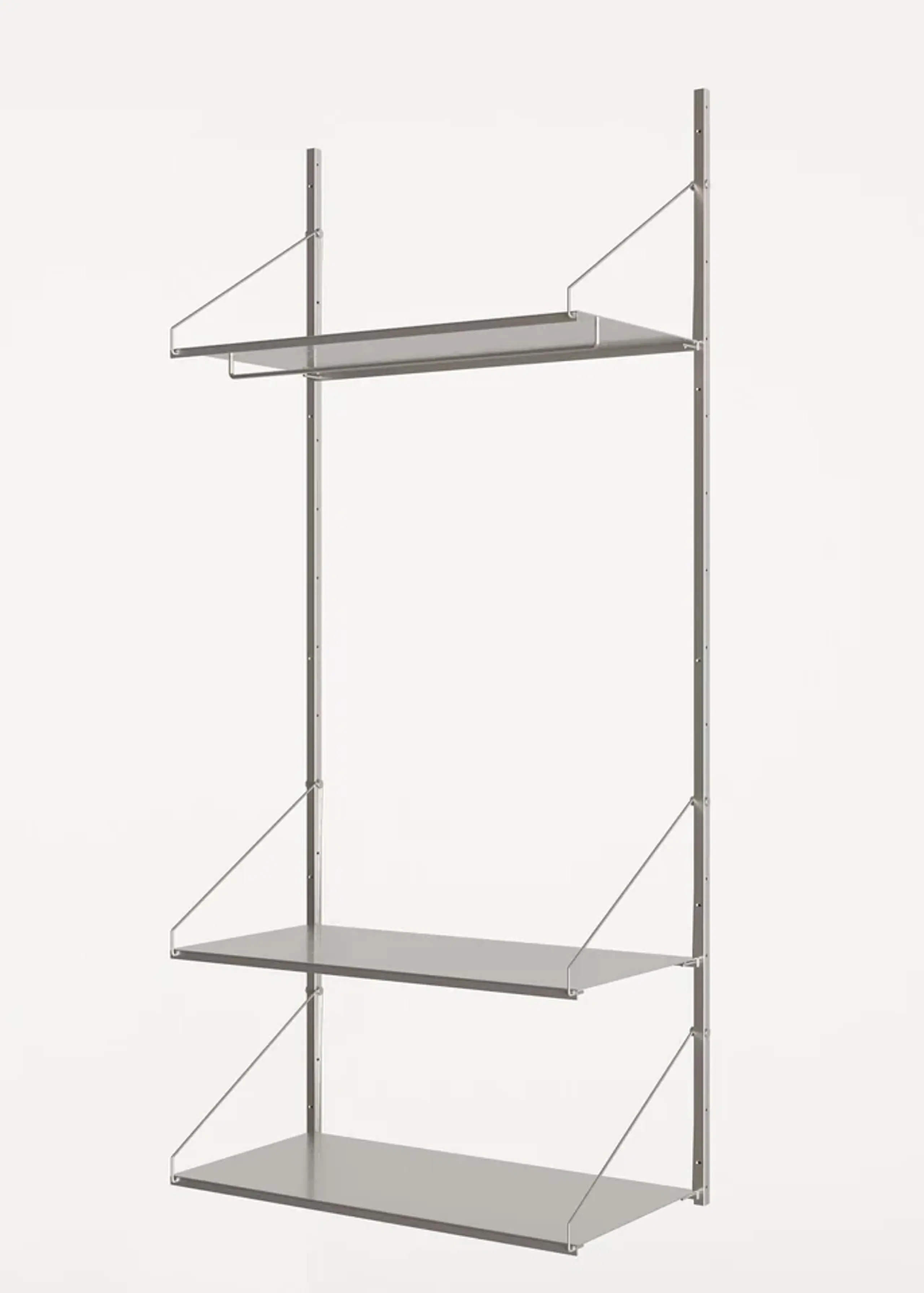 FRAMA - Sistema de prateleiras - Shelf Library H1852 / Hanger Section - Stainless steel