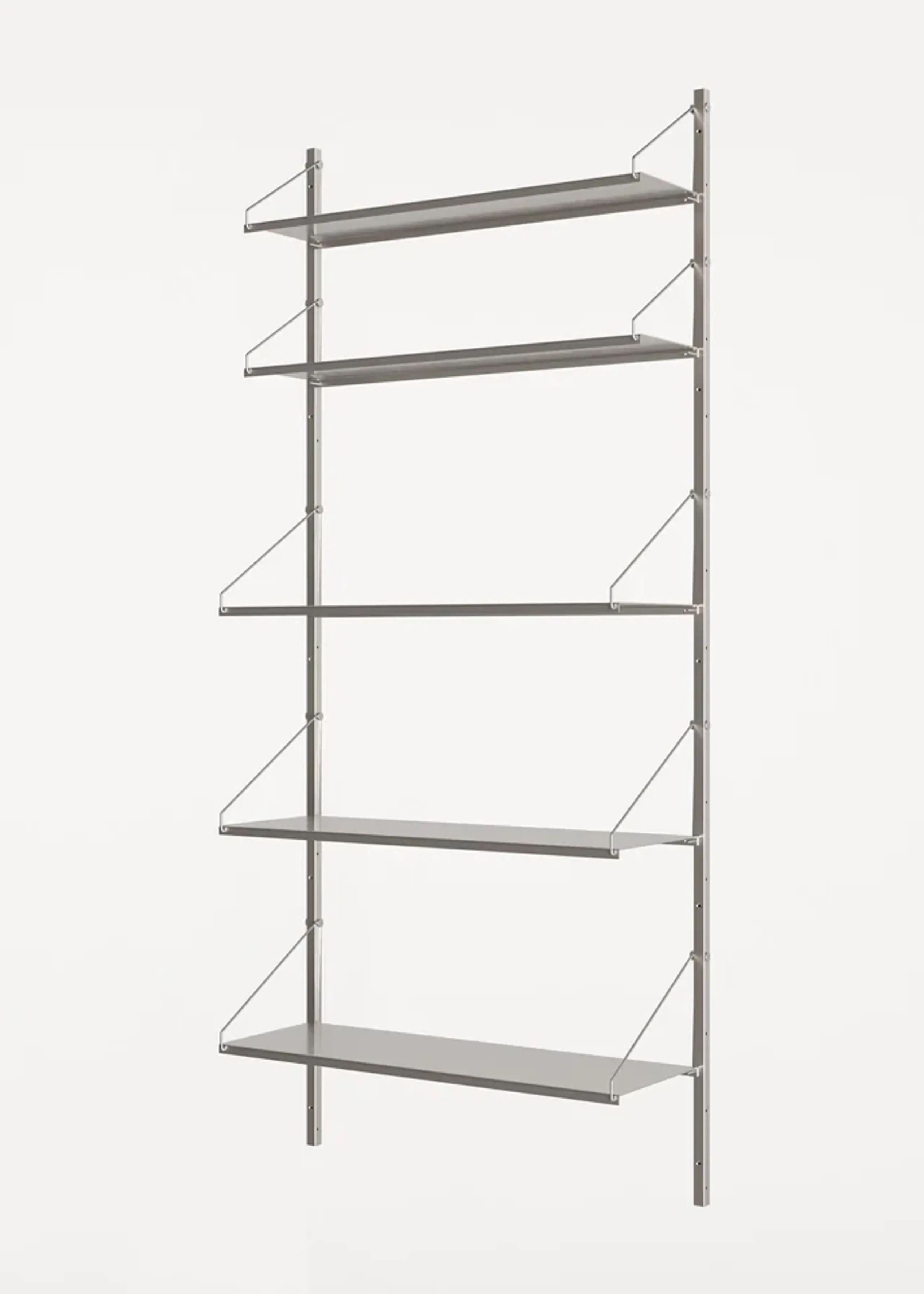 FRAMA - Regalsystem - Shelf Library H1852 / Single Section - Stainless Steel