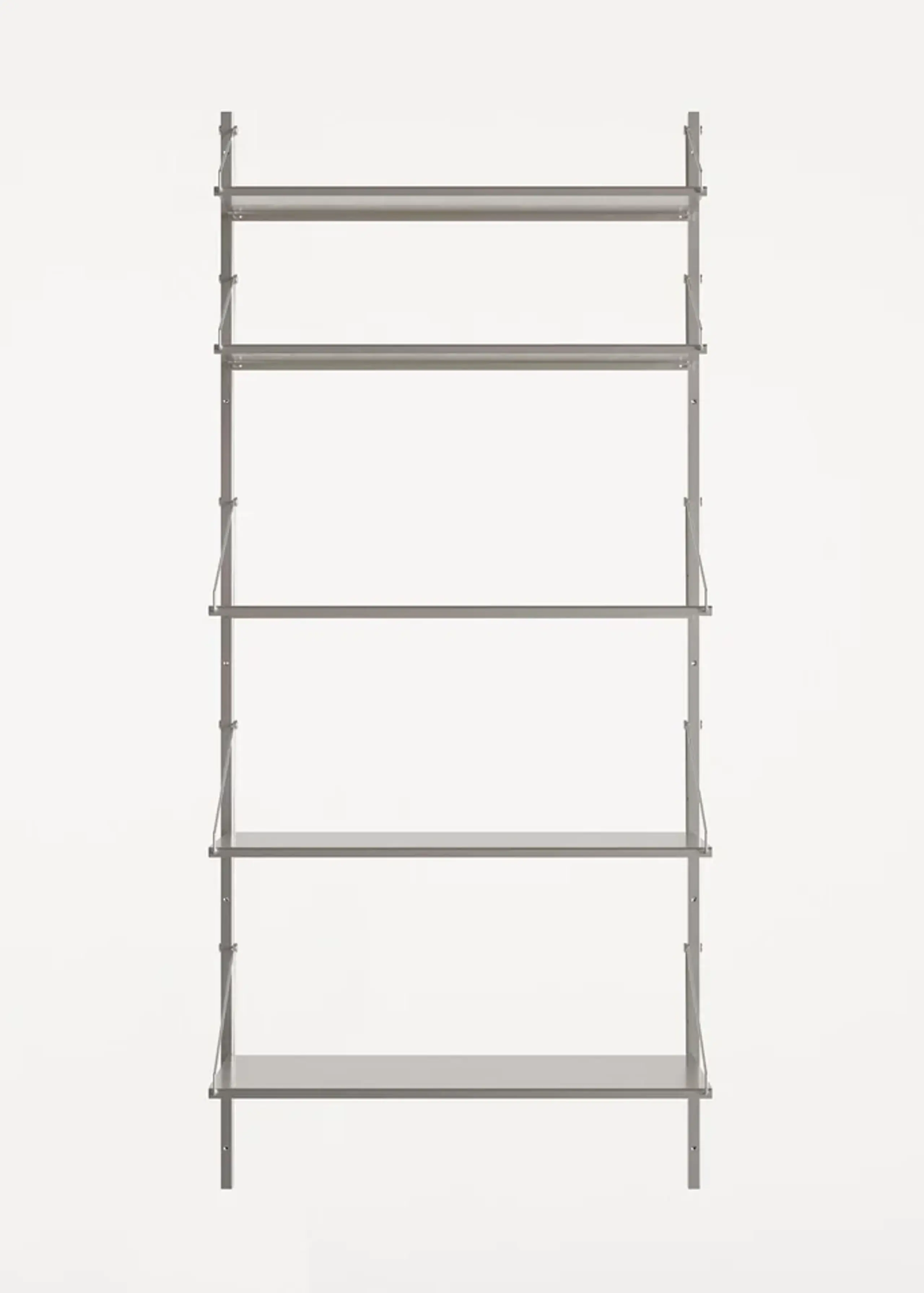 FRAMA - Regalsystem - Shelf Library H1852 / Single Section - Stainless Steel