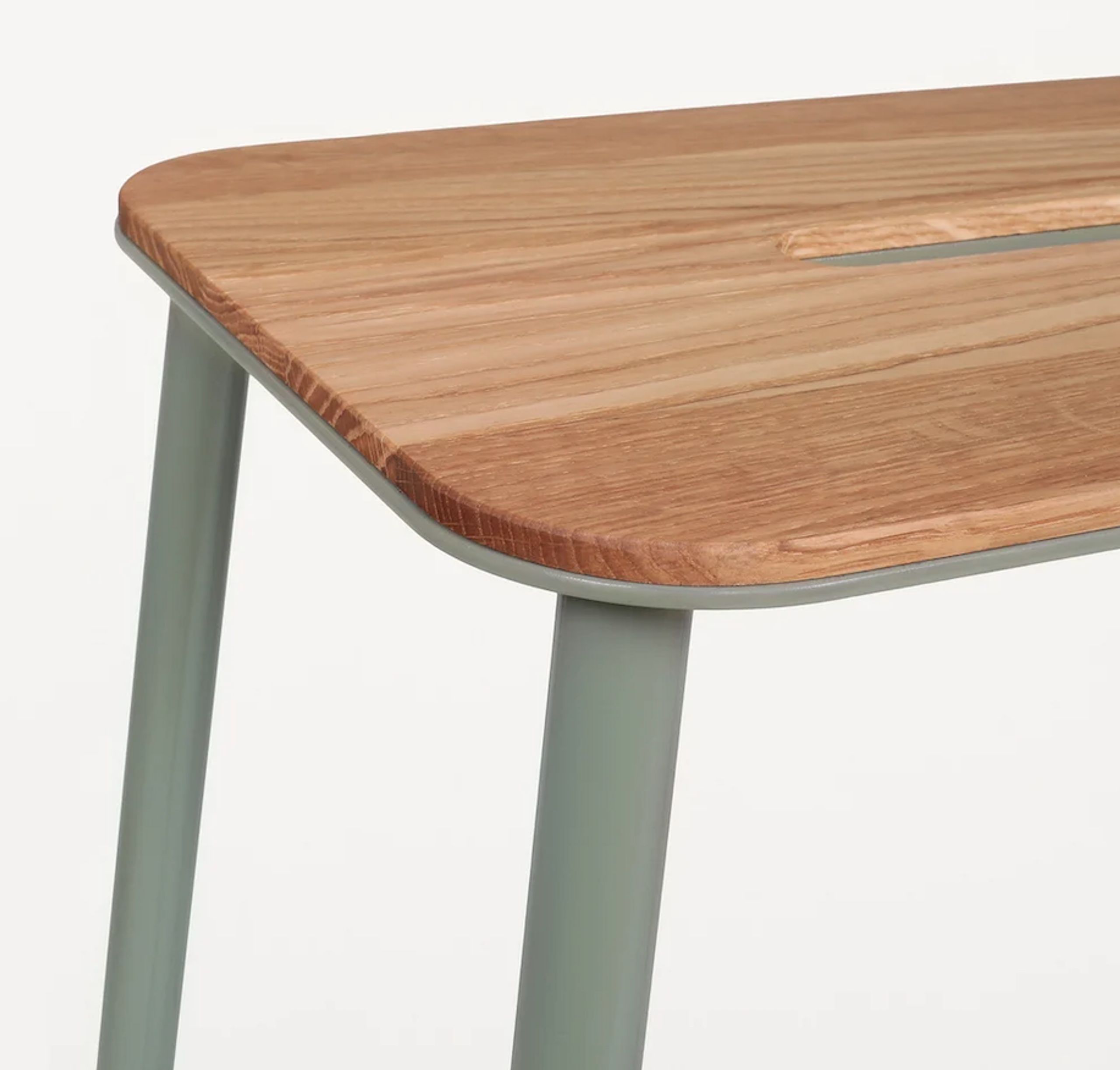 FRAMA - Hocker - Adam Stool H76 - Oak / Sill Green