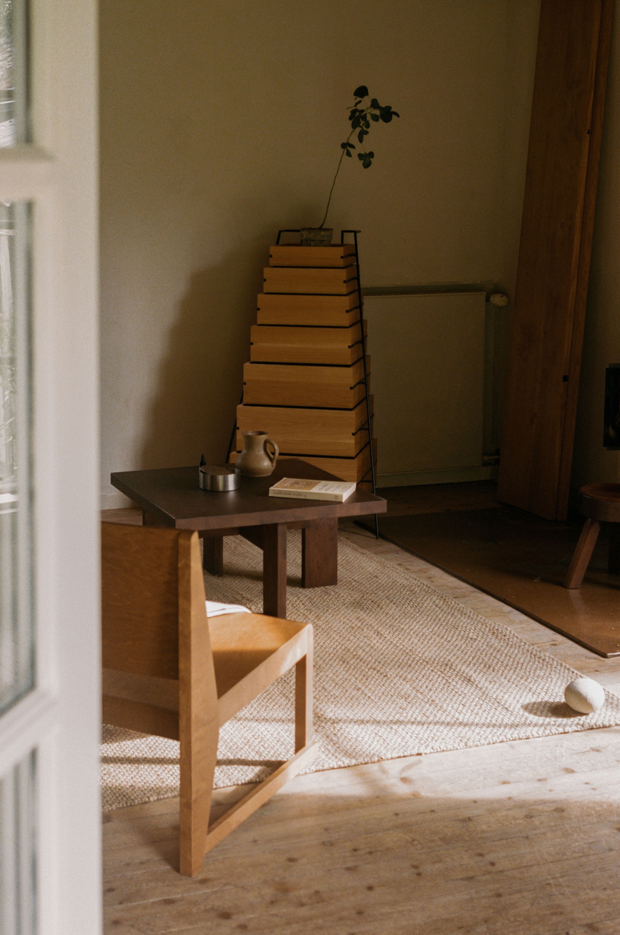 FRAMA - Mesa de centro - Farmhouse Coffee Table / Square - Dark Oak