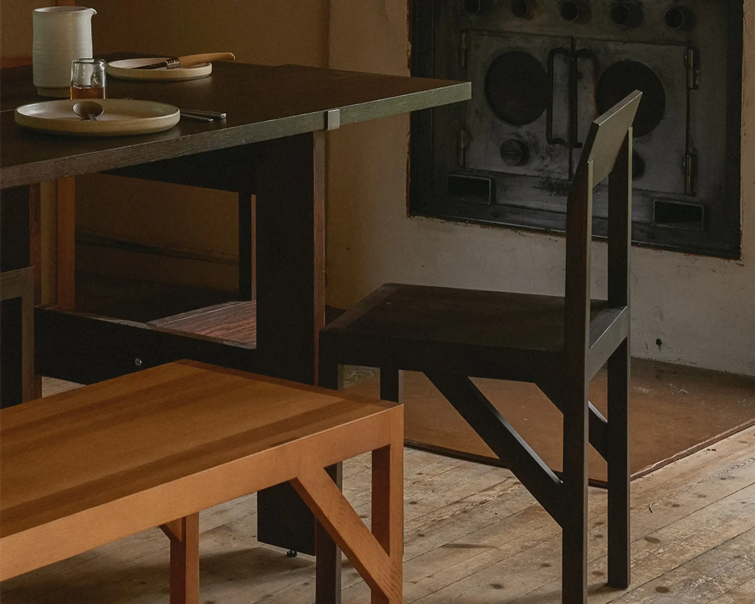 FRAMA - Dining chair - Bracket Chair - Dark Wood