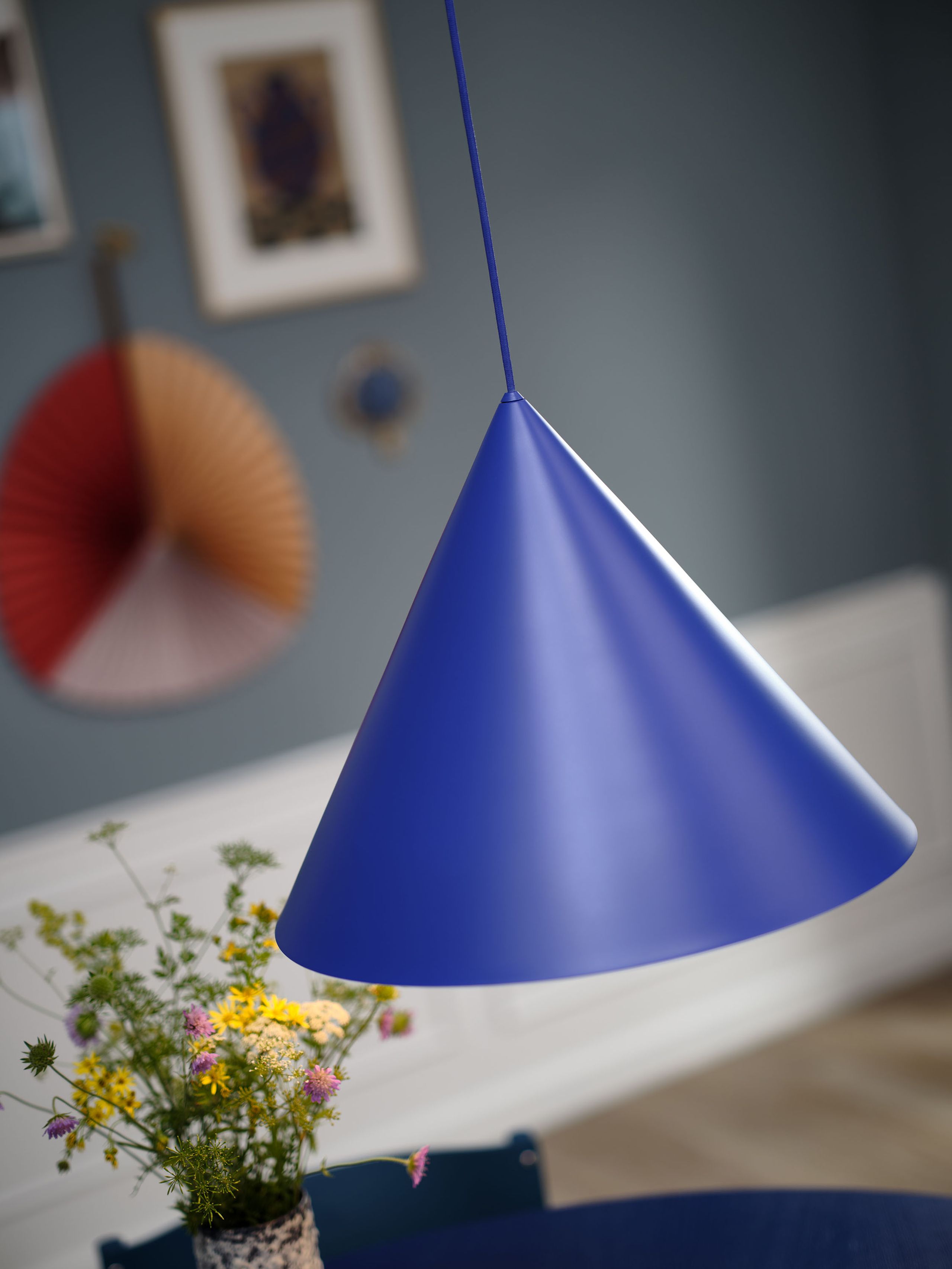 Frandsen - Pendant Lamp - Benjamin Pendant - 30 - Atomic Blue/matt