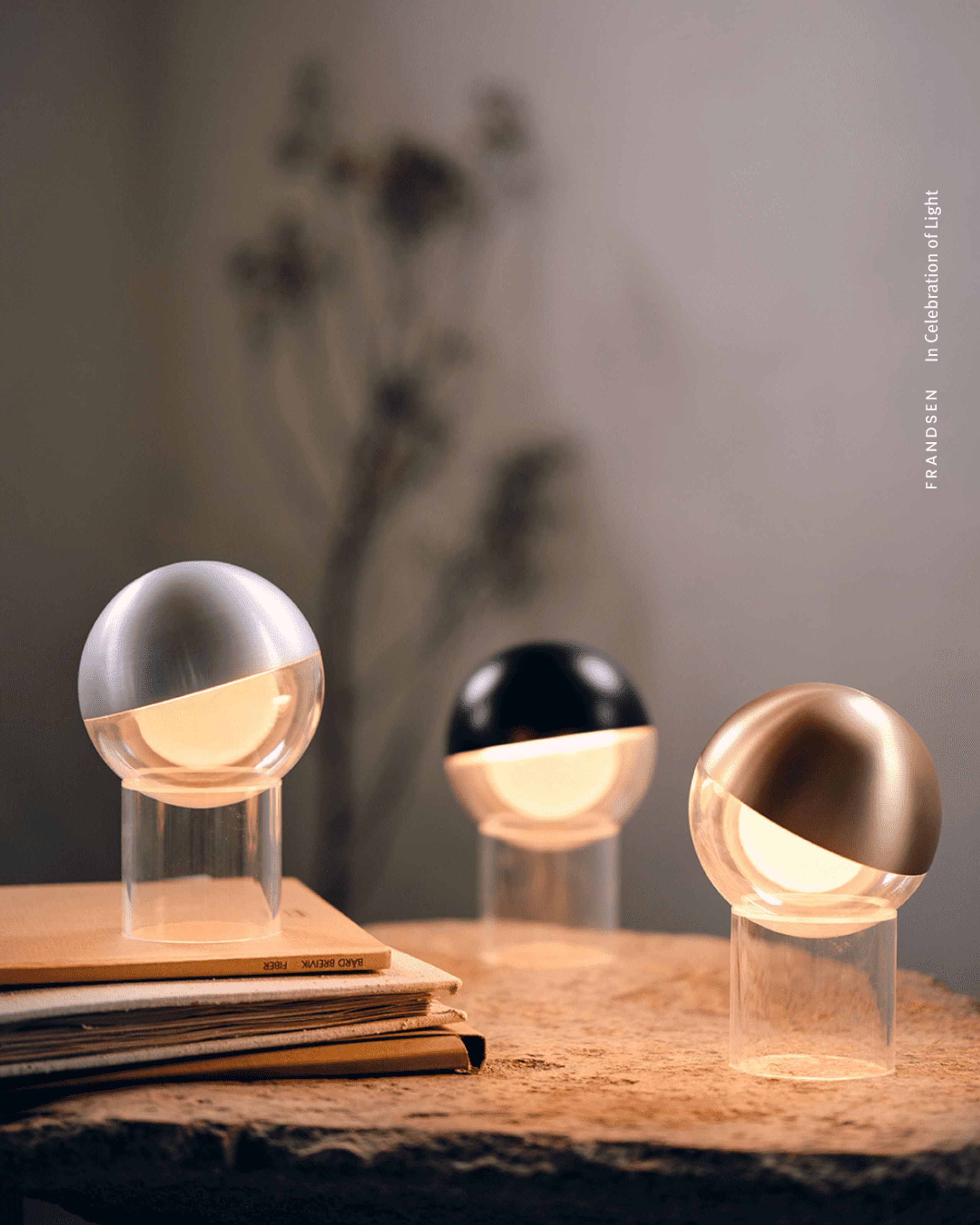 Frandsen - Portable lamp - Pila Portable Table Lamp - Brushed Aluminium