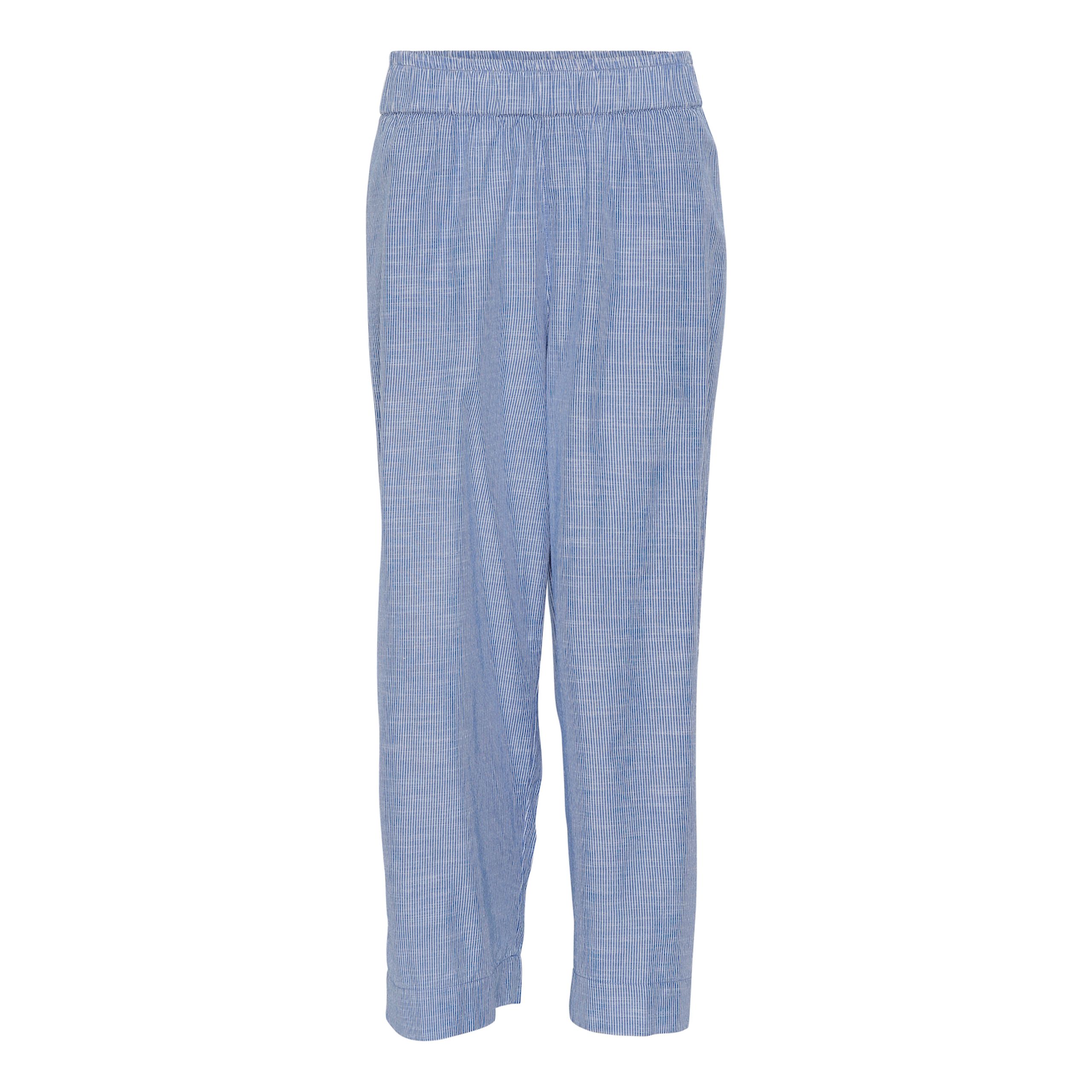 FRAU - Kalhoty - Copenhagen Long Pant - Medium Blue Stripe