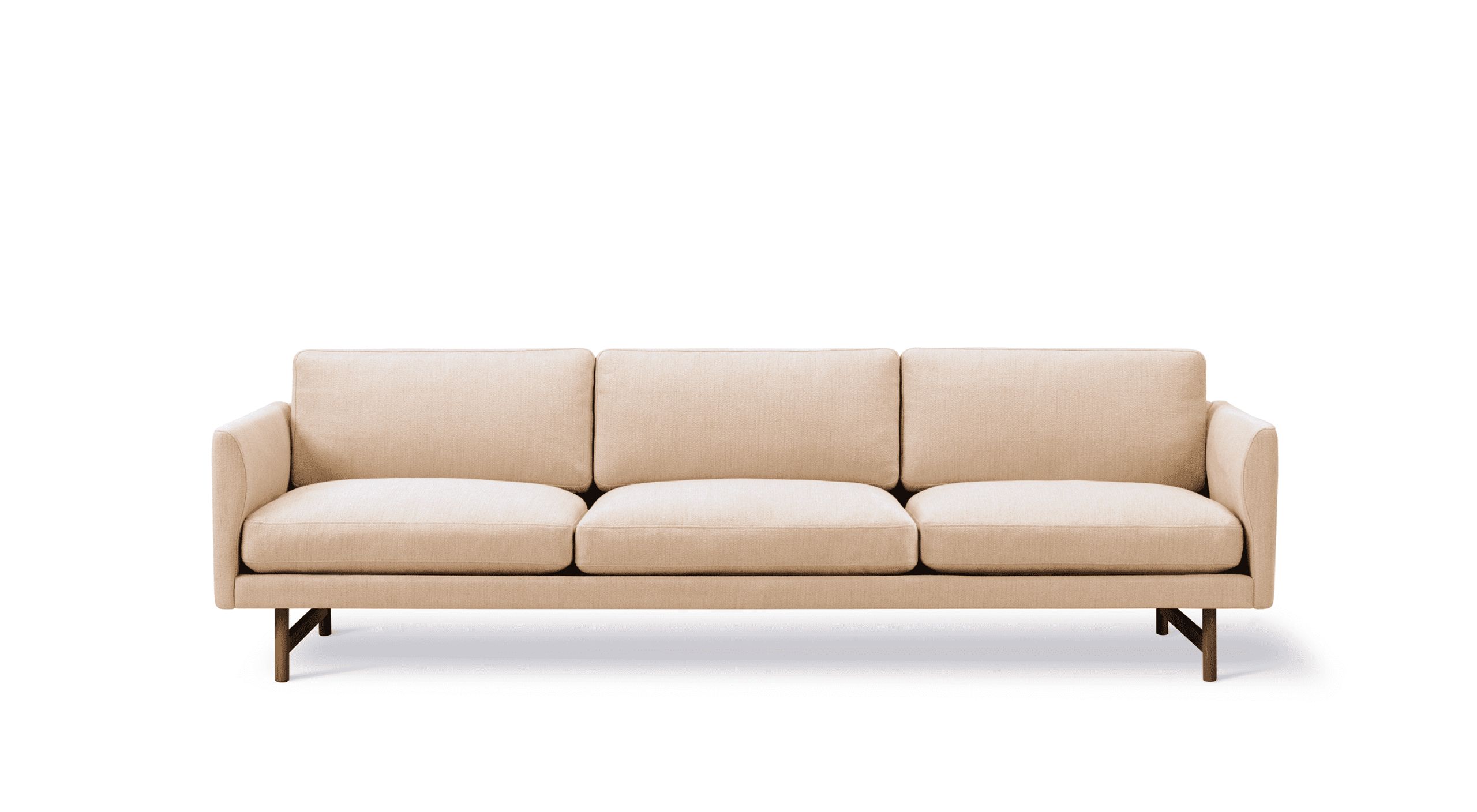 Fredericia Furniture - 3 Person sofa - Calmo Sofa 80 5623 by Hugo Passos - Ecriture 240 / Smoked Oak