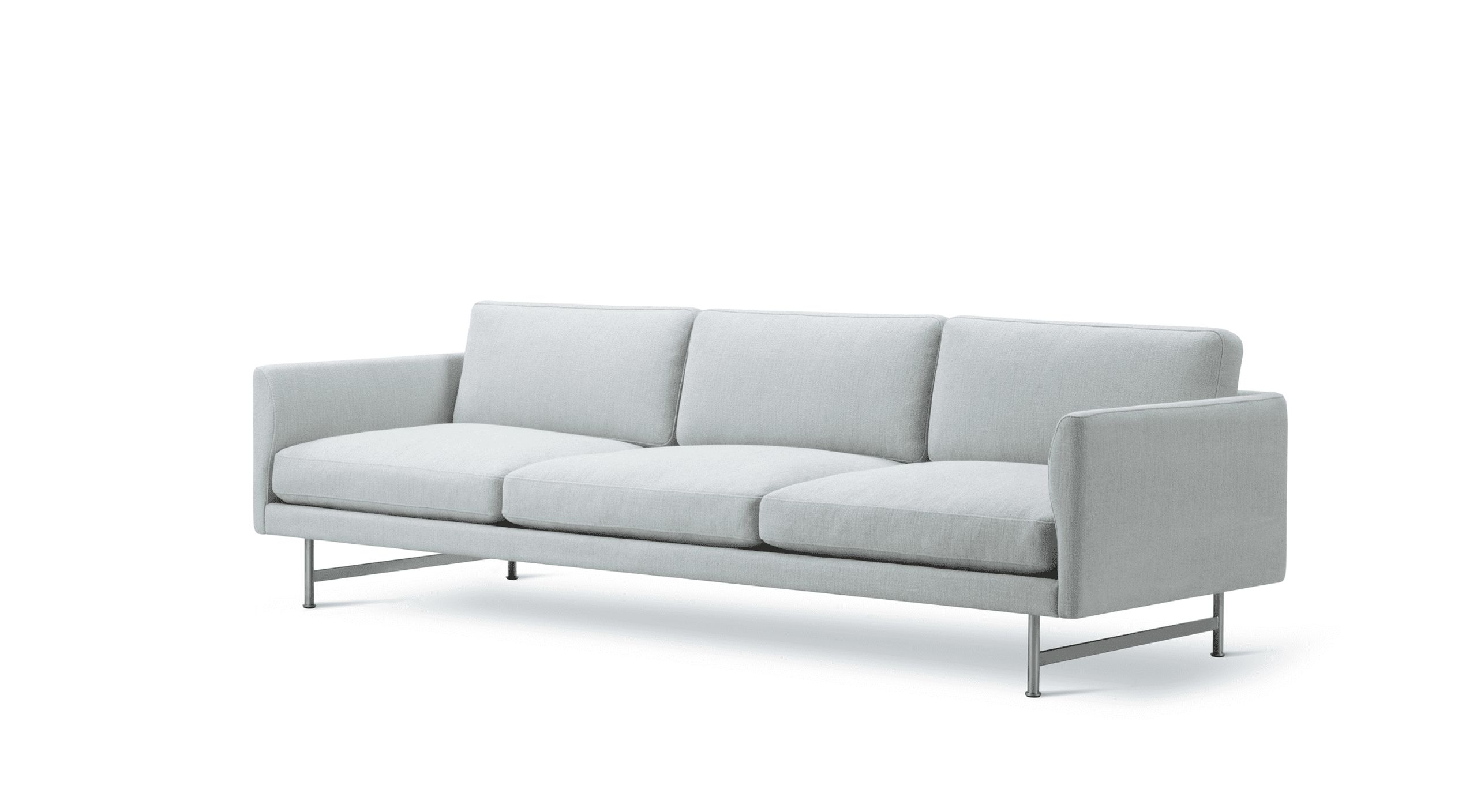 Fredericia Furniture - 3-Sitzer-Sofa - Calmo Sofa 80 5623 by Hugo Passos - Ecriture 710 / Matt Chrome