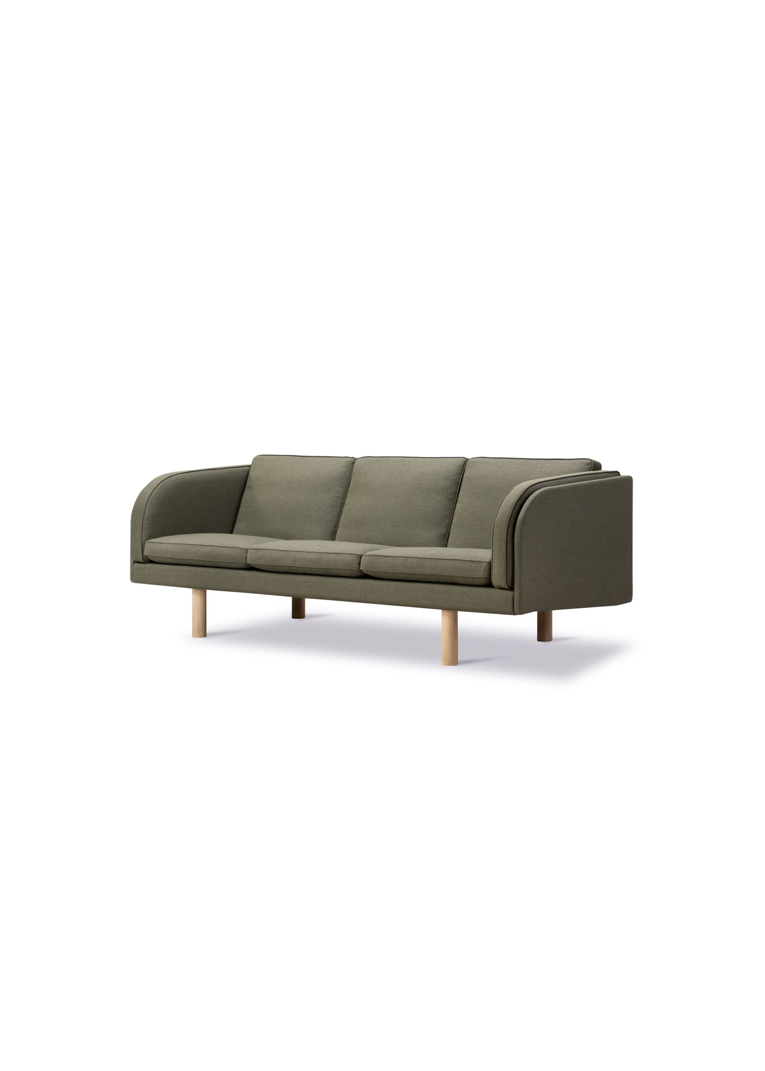 Fredericia Furniture - 3 Person Sofa - JG Sofa 6523 by Jørgen Gammelgaard - Fiord 961 / Light Oiled Oak