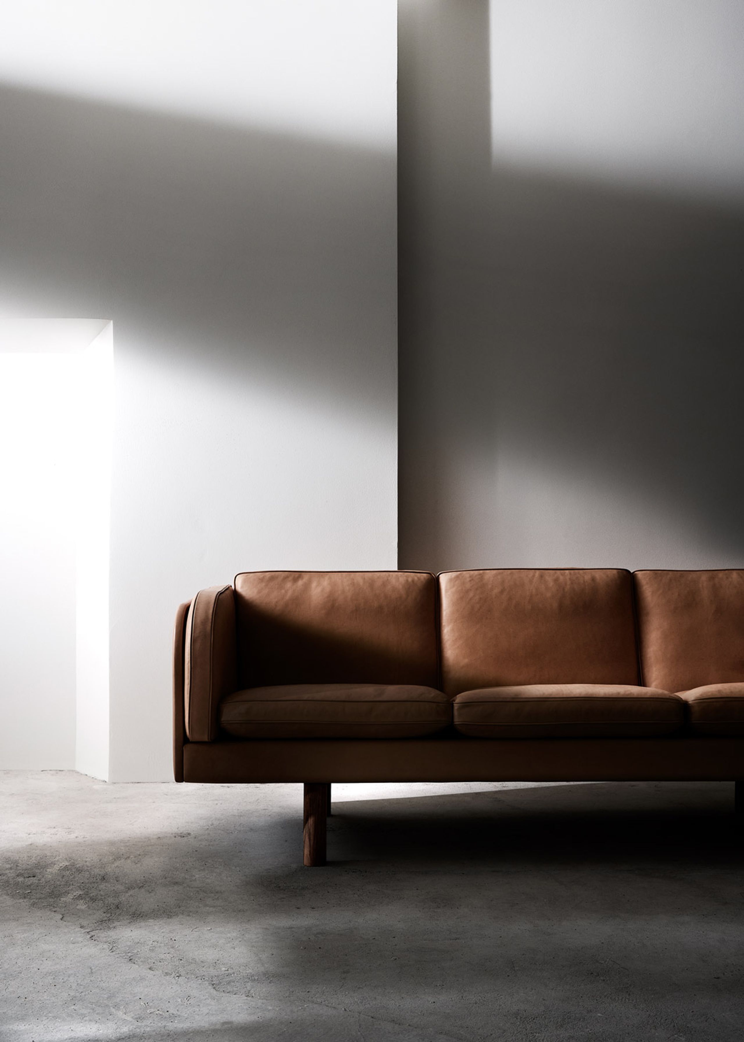 Fredericia Furniture - 3 Person Sofa - JG Sofa 6523 by Jørgen Gammelgaard - Fiord 961 / Light Oiled Oak