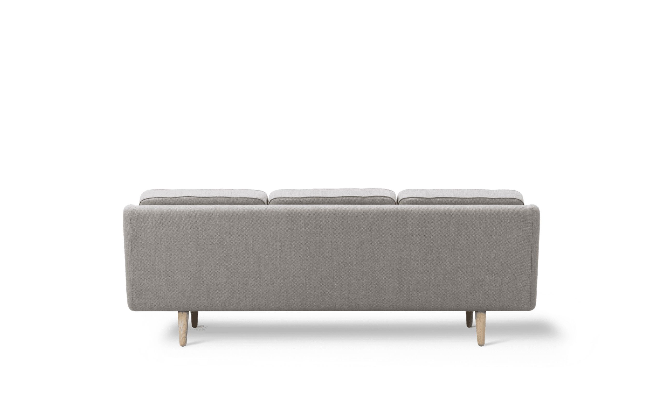 Fredericia Furniture - 3 Personers Sofa - No. 1 Sofa 2003 by Børge Mogensen - Re-wool 128 / Oak soap