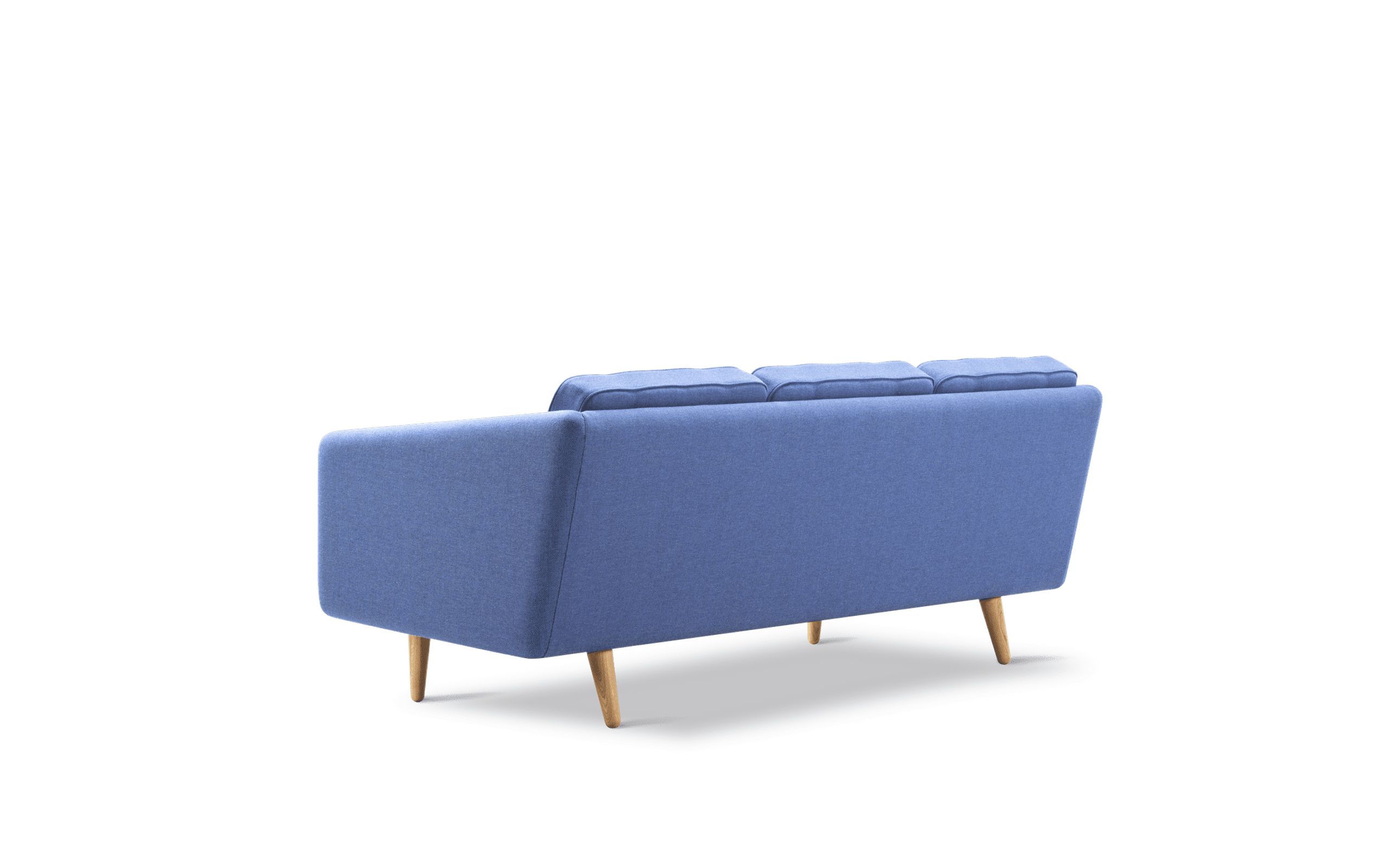 Fredericia Furniture - 3 Personers Sofa - No. 1 Sofa 2003 by Børge Mogensen - Re-wool 767 / Oak oil